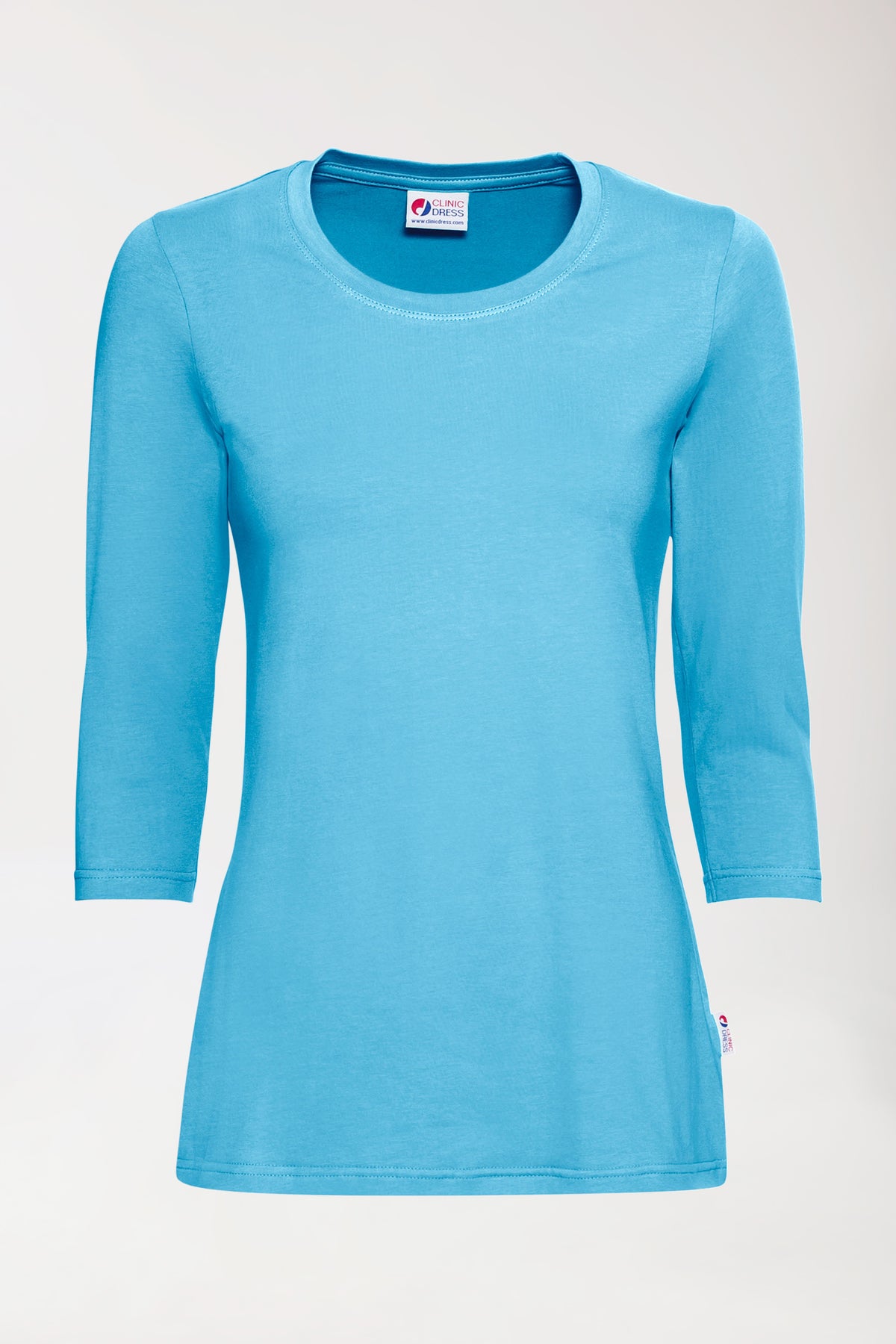 CORE T-shirt Femme - manche 3/4 turquoise, Vue de face