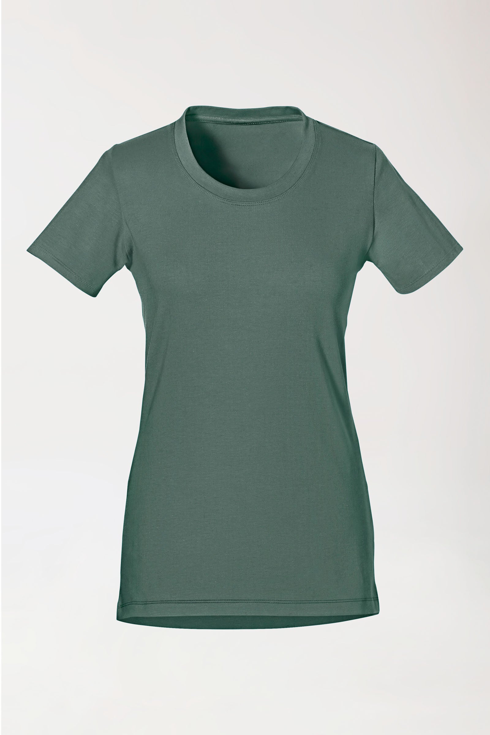 CORE T-shirt Femme - Encolure ronde vert foncé