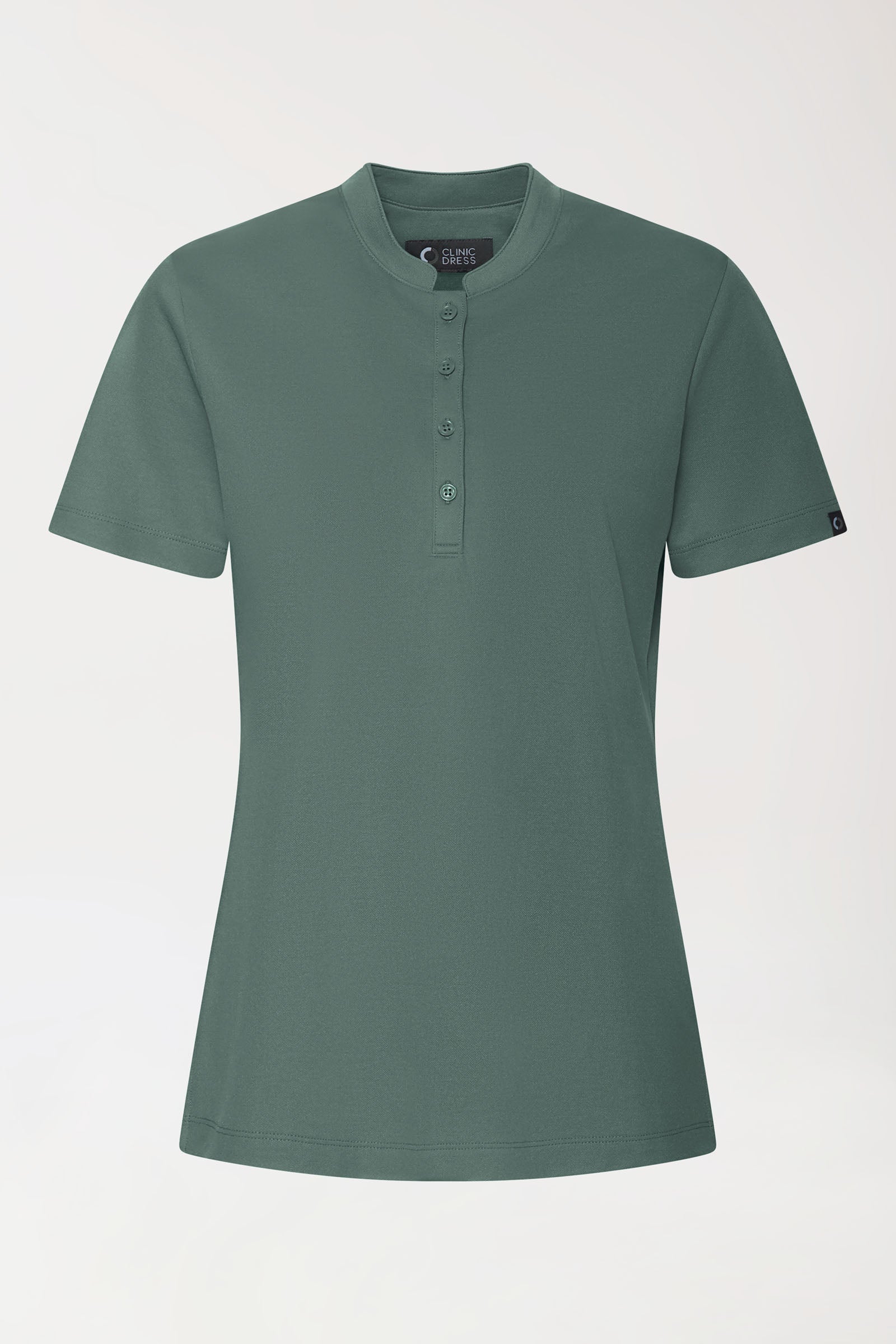 COMFY FLEX Shirt Femme - Col officier vert foncé