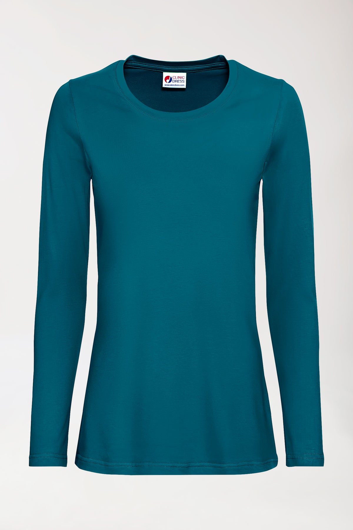 CORE T-shirt Femme - manche longue vert pétrole, Vue de face