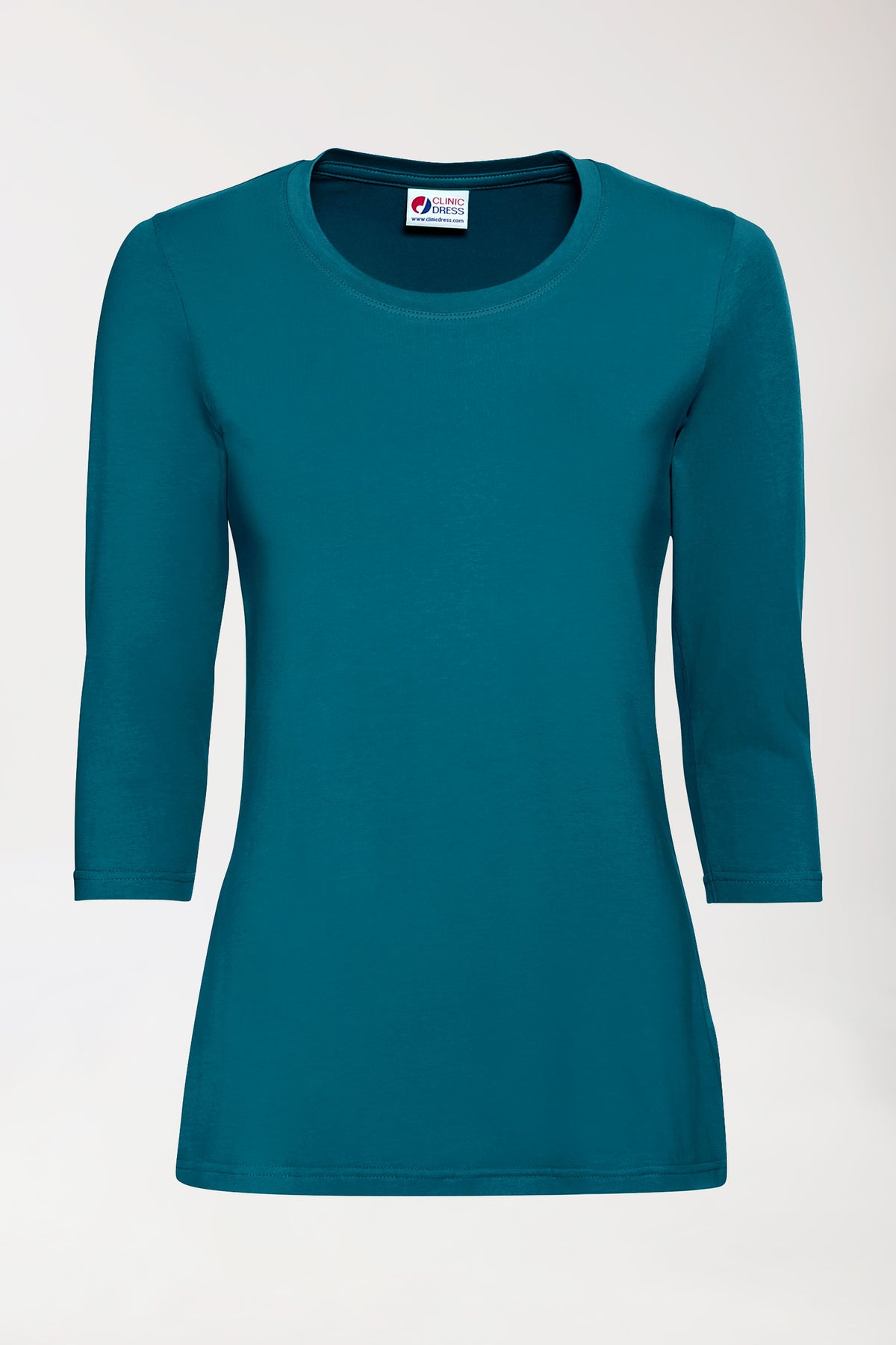 CORE T-shirt Femme - manche 3/4 vert pétrole, Vue de face