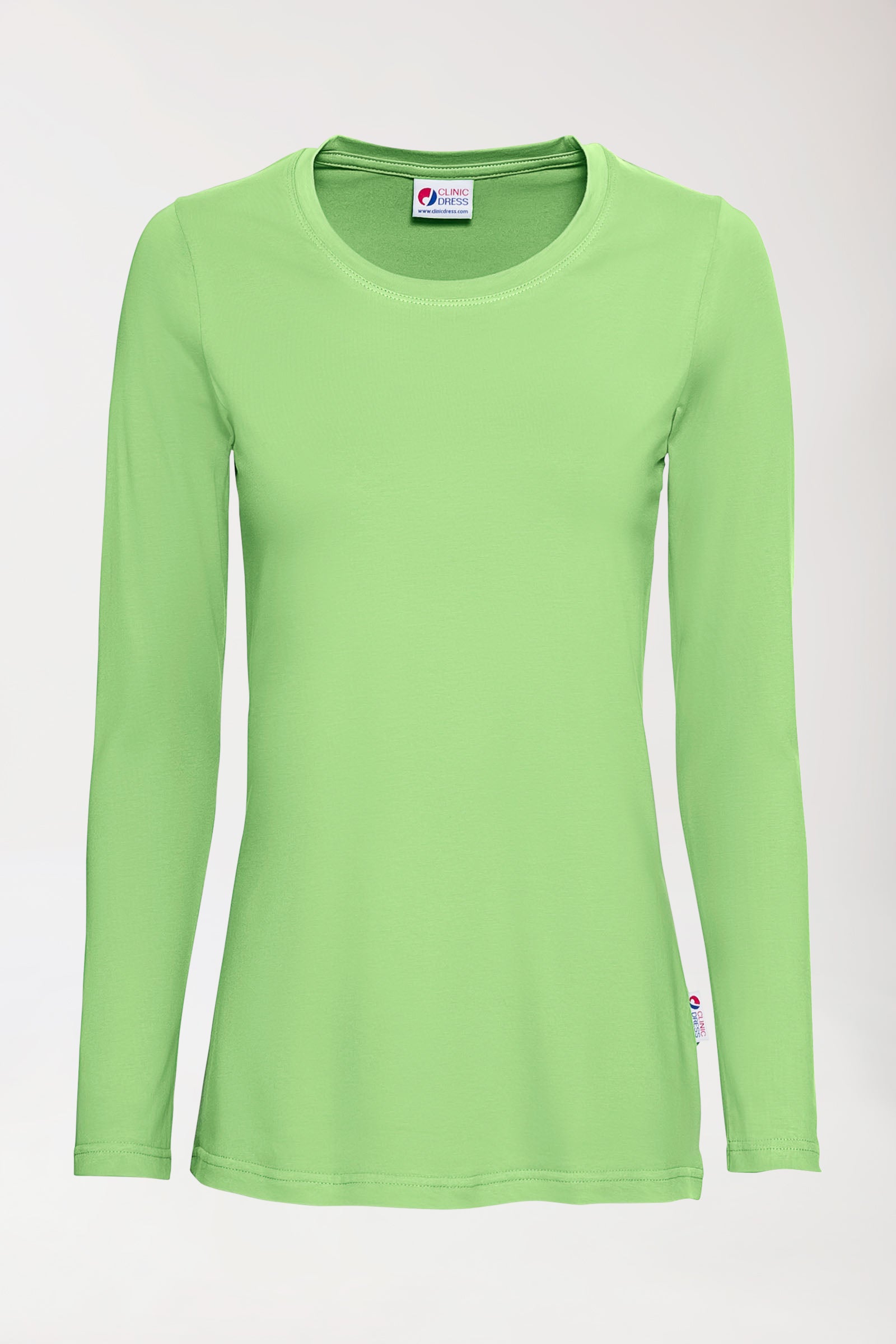 CORE T-shirt Femme - manche longue vert pomme, Vue de face