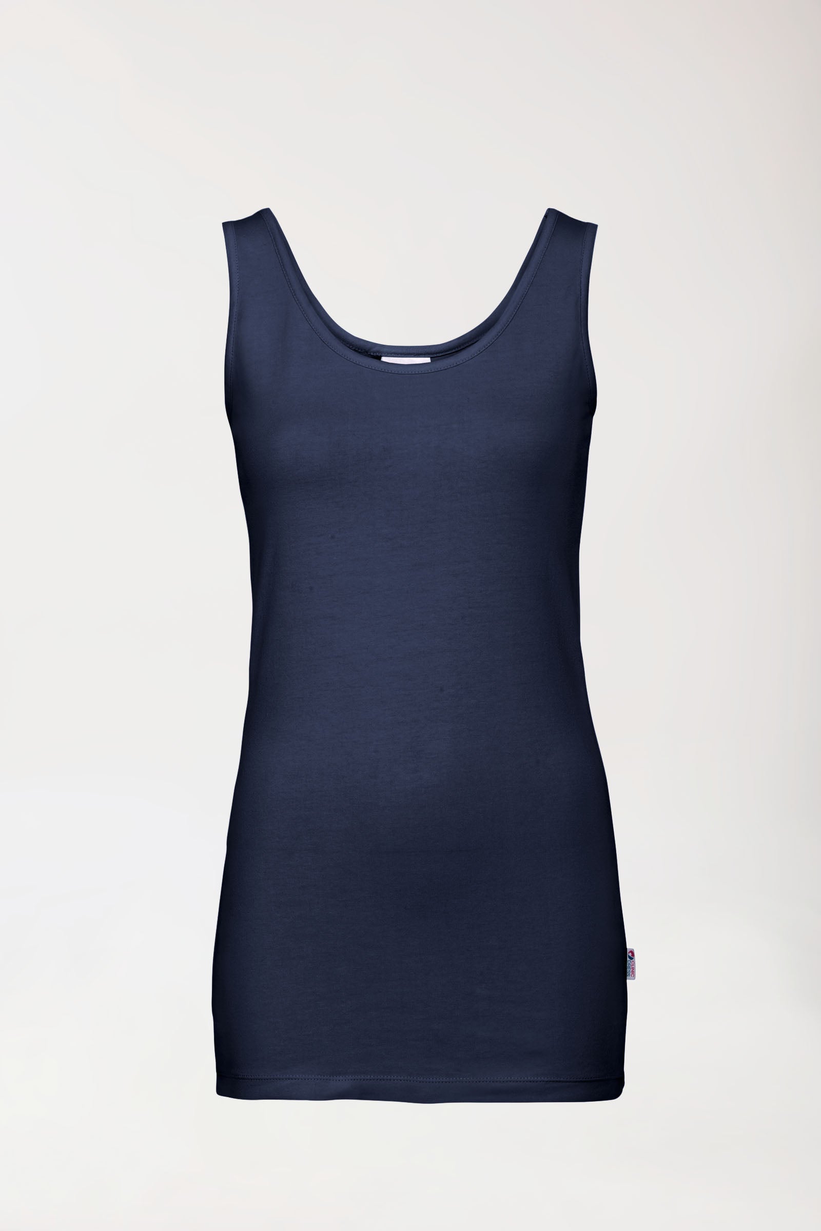 CORE Top Femme - Encolure ronde bleu navy, Vue de face