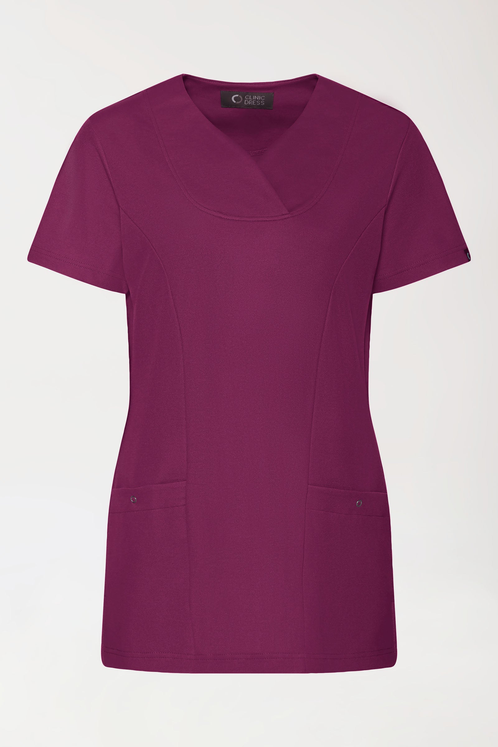 COMFY FLEX Tunique Stretch Femme - Décolleté Cœur berry