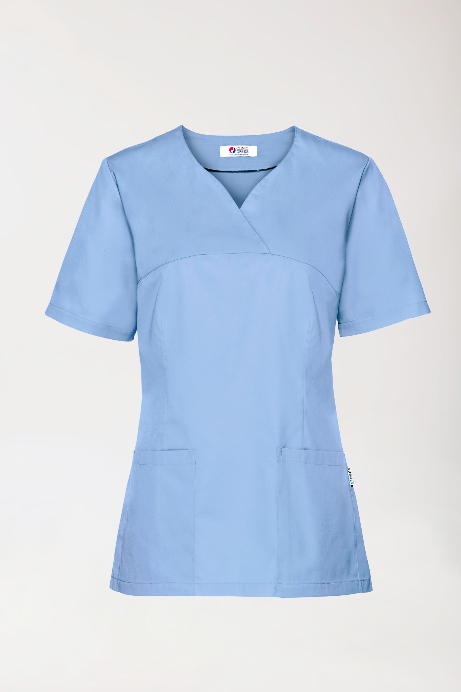 CORE Tunique Femme - Décolleté Cœur bleu ciel