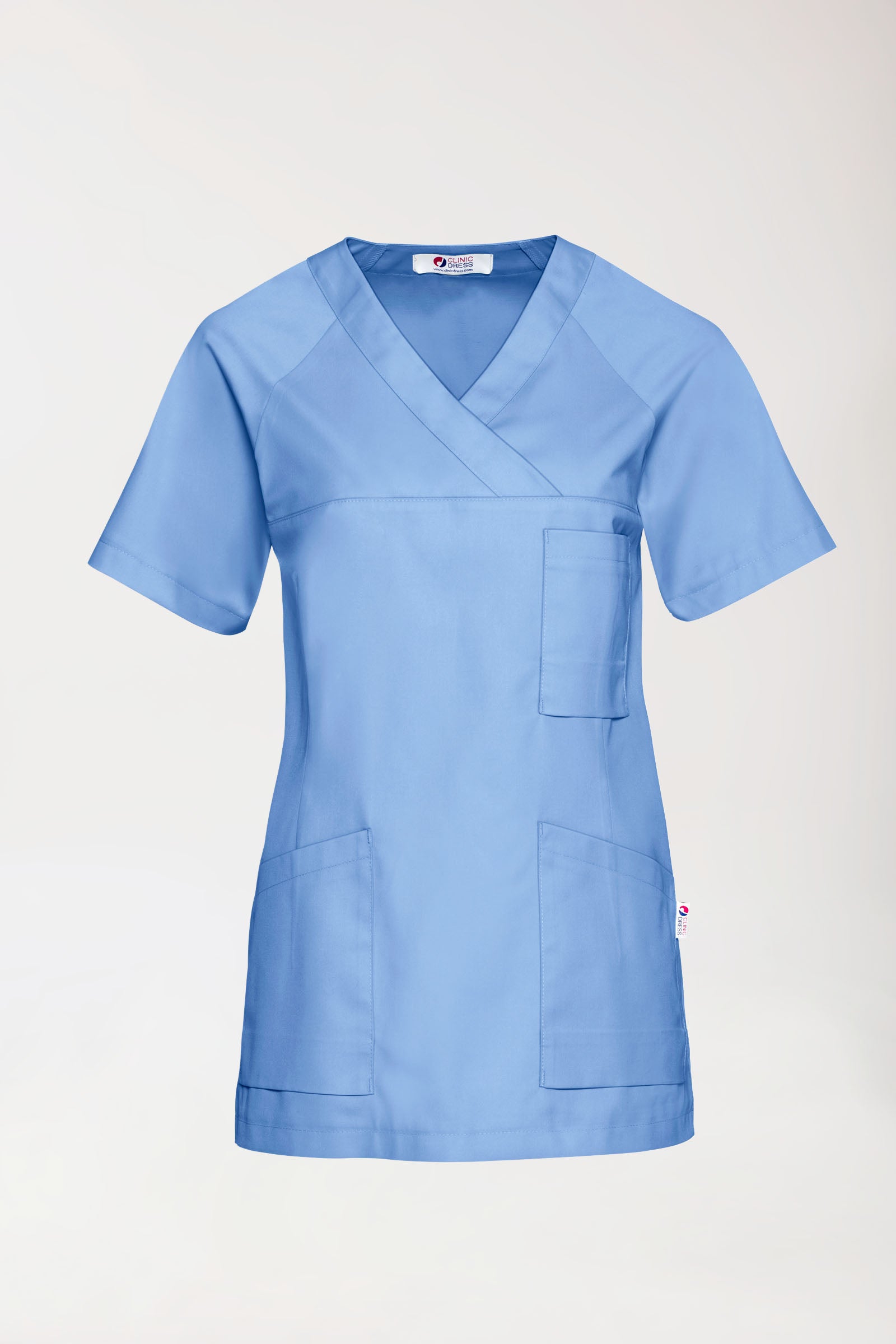 CORE Tunique Femme - Décolleté V bleu ciel