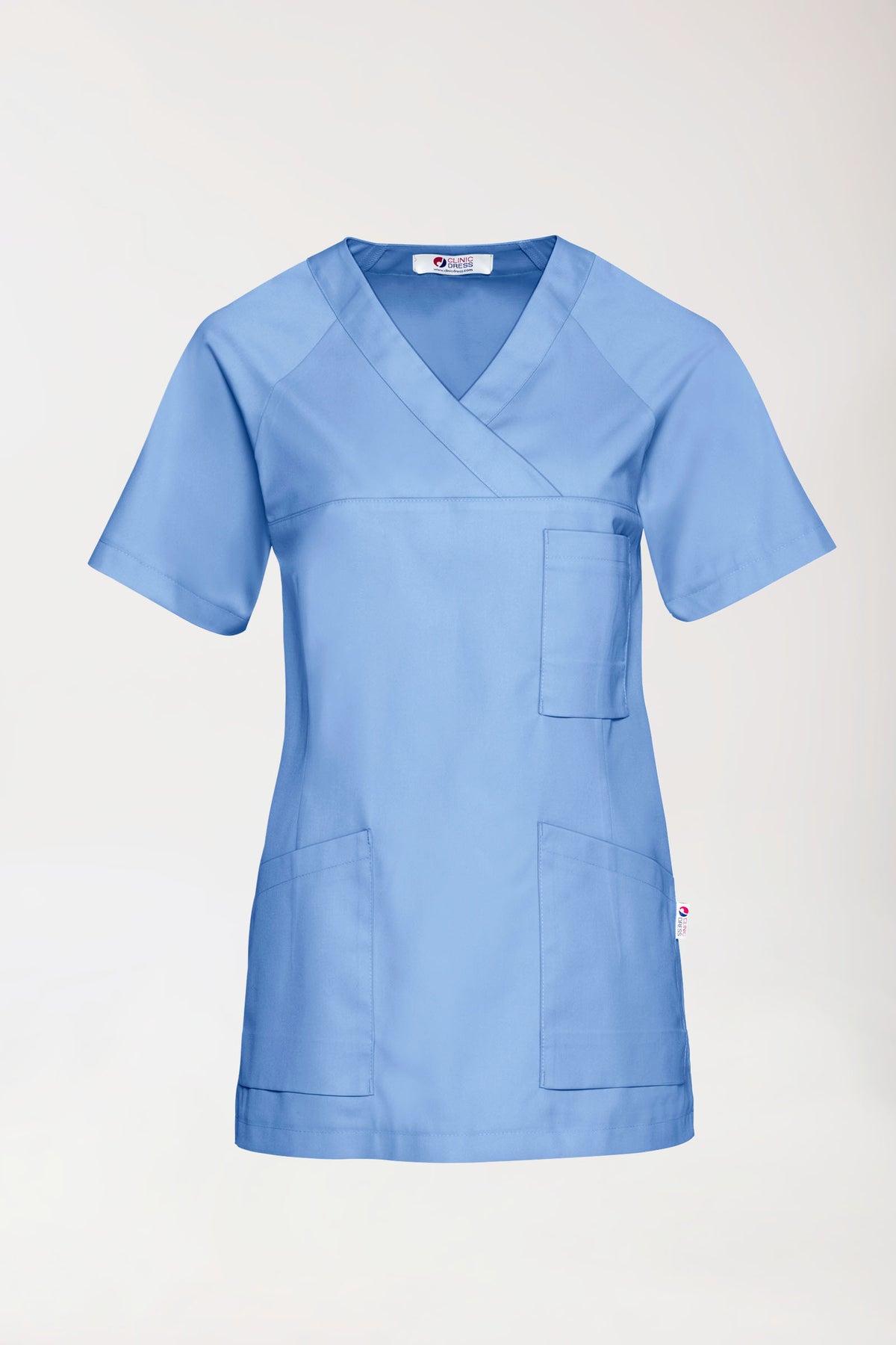 CORE Tunique Femme - Décolleté V bleu ciel