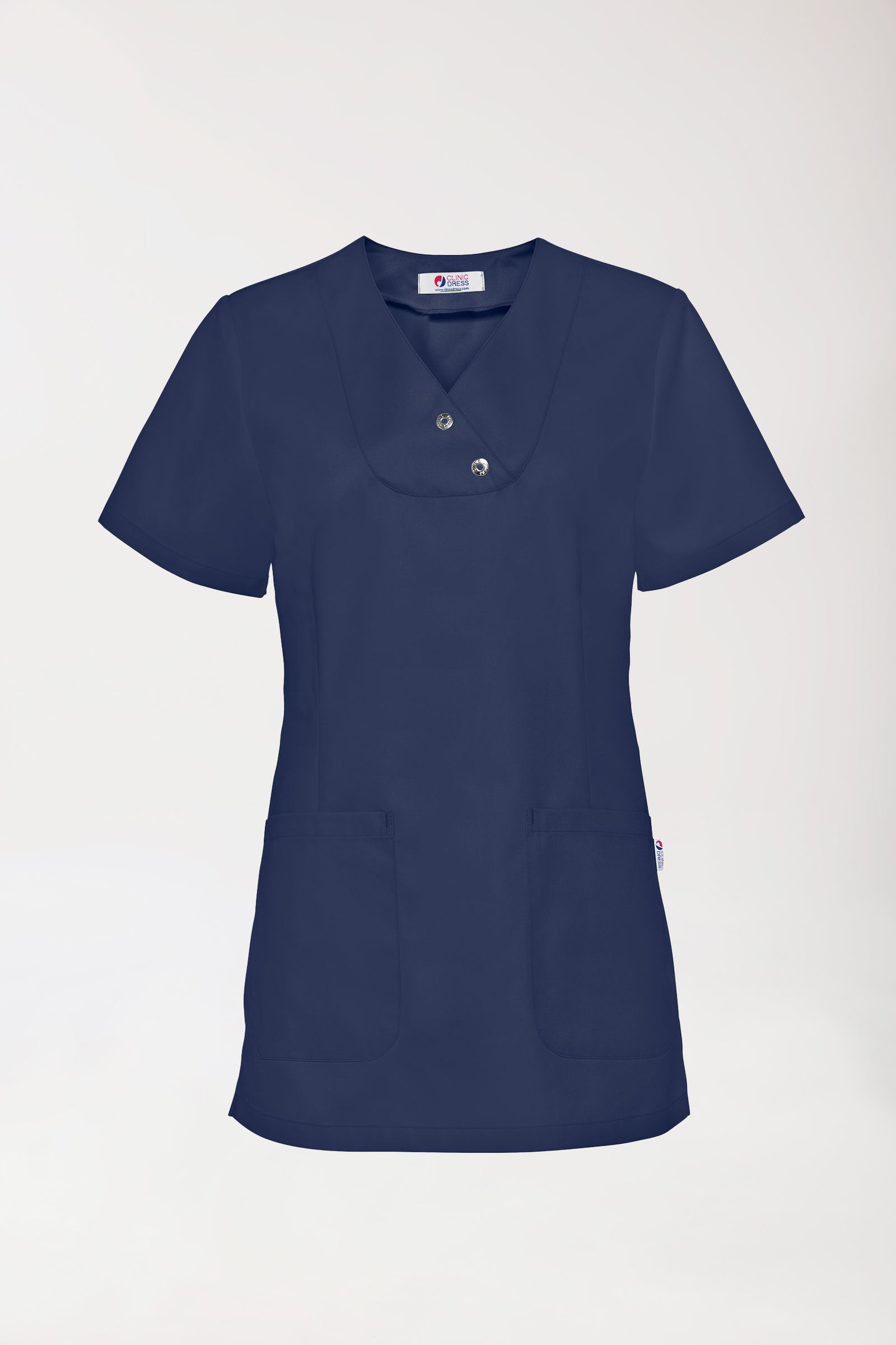 GREEN Tunique Femme - Boutons-pression bleu navy