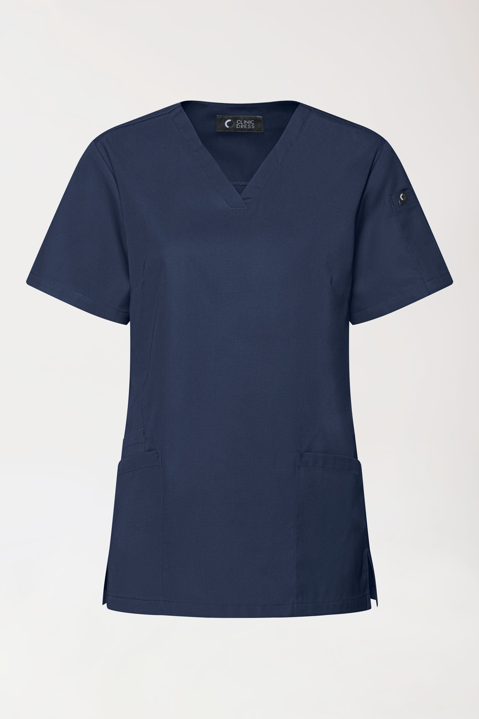 GREEN Tunique Stretch Femme - Décolleté V navy