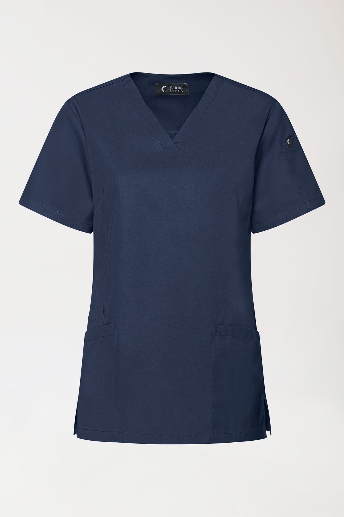 GREEN Tunique Stretch Femme - Décolleté V navy, Vue de face