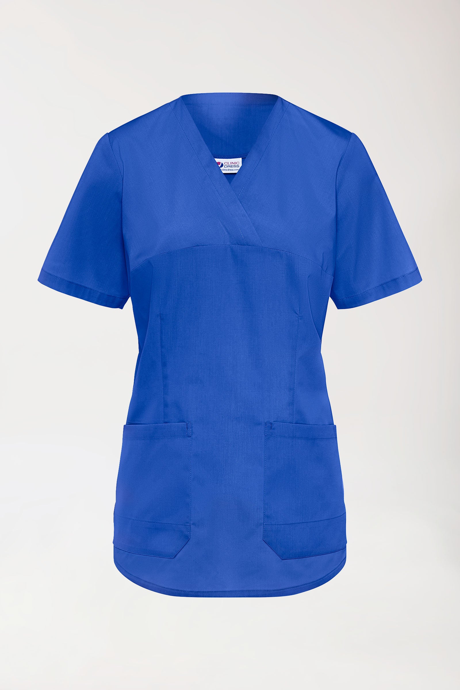 Tunique Stretch Femme - Col V bleu roi