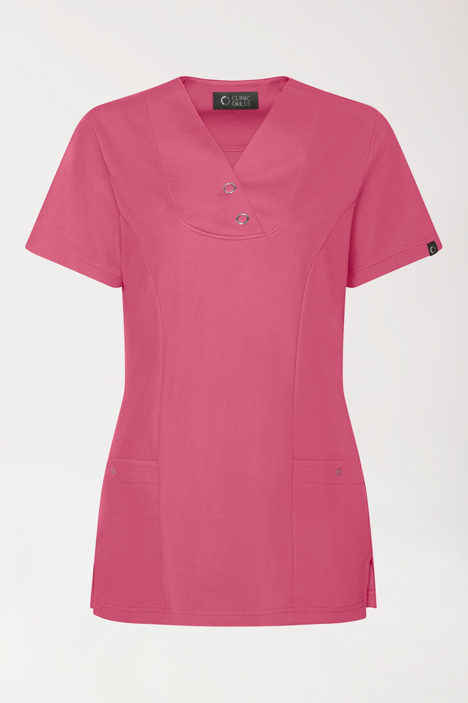 COMFY FLEX Tunique Stretch Femme - Boutons-pression bois de rose