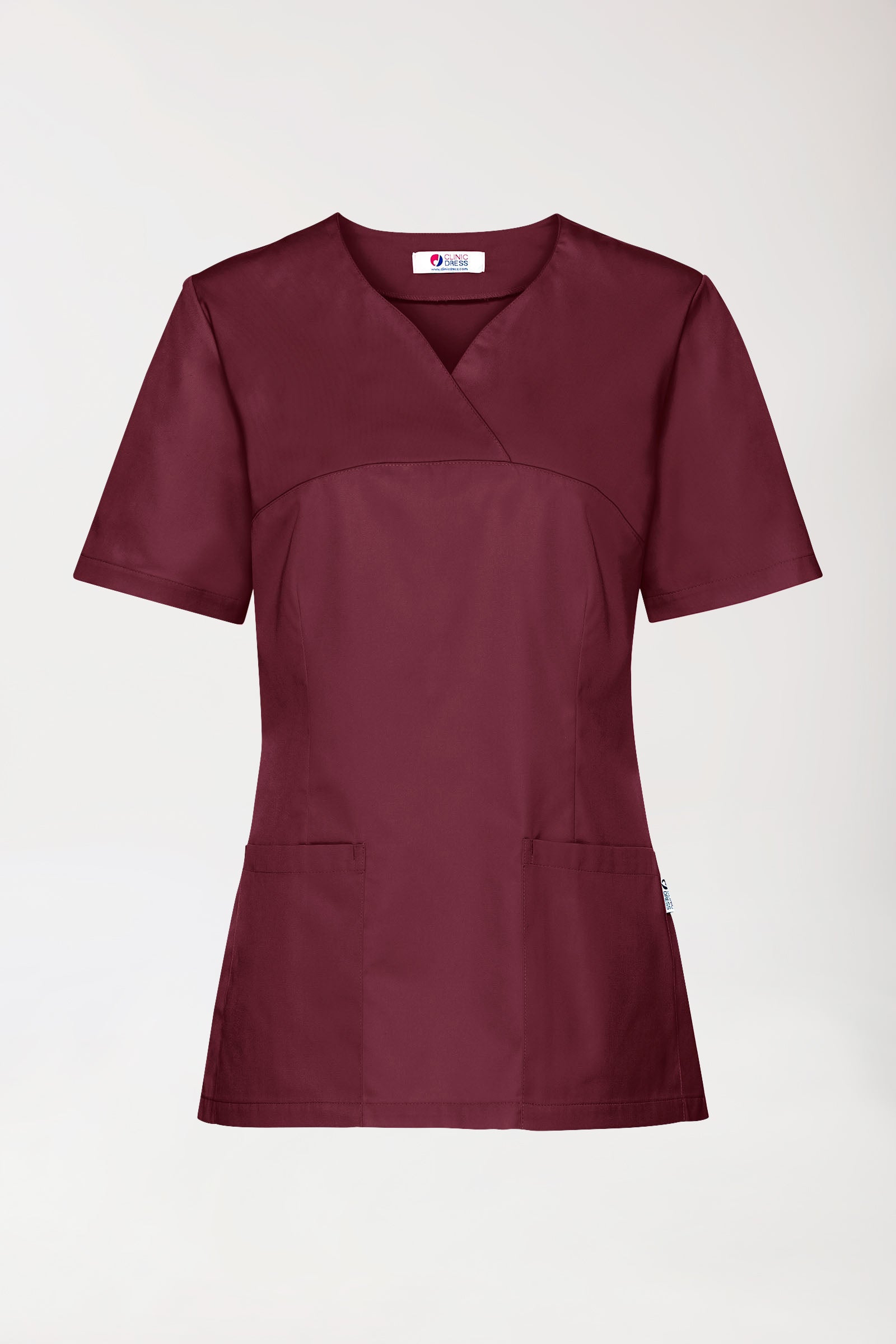 CORE Tunique Femme - Lot de 5 - Décolleté Cœur bordeaux, Vue de face