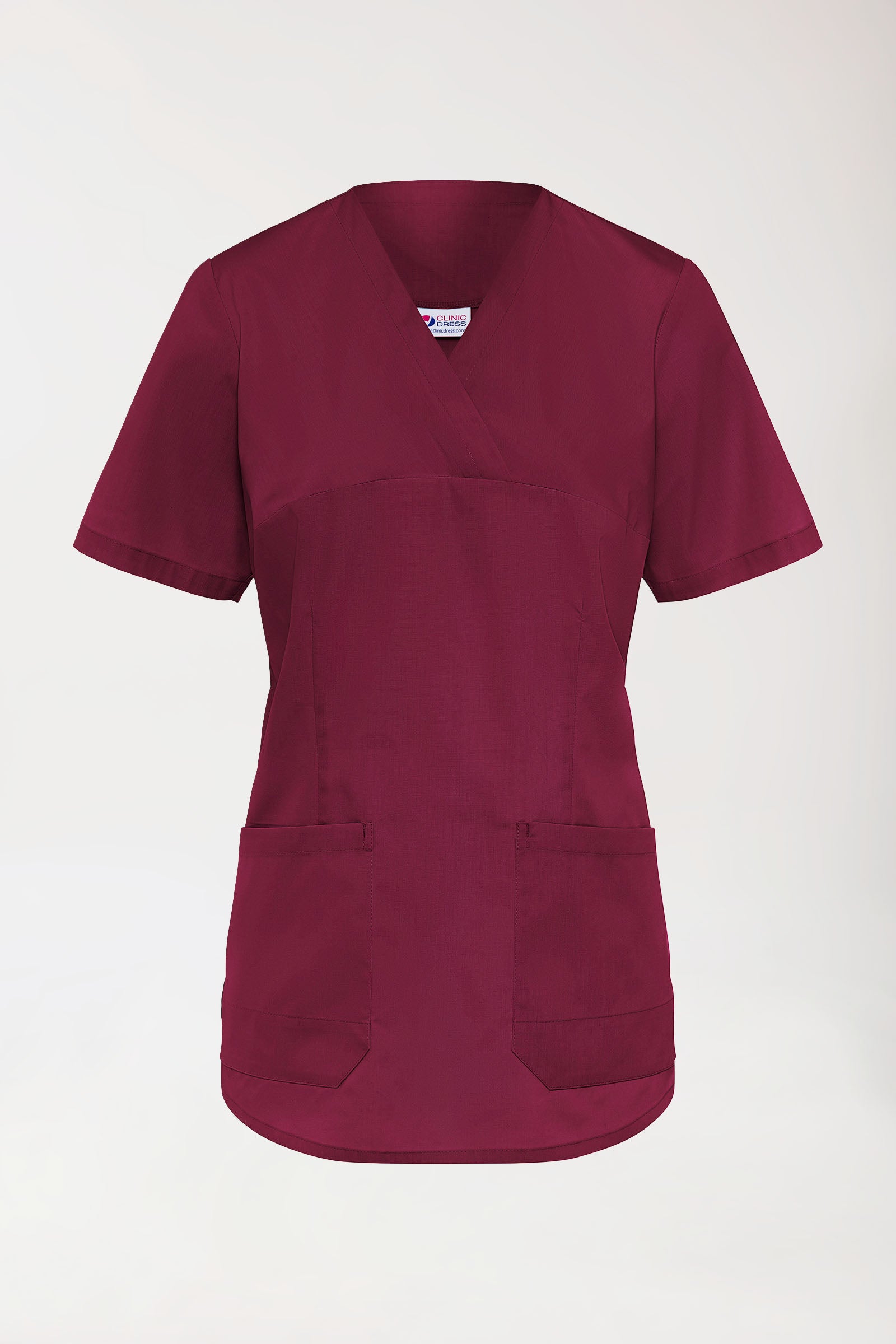 Tunique Stretch Femme - Col V bordeaux