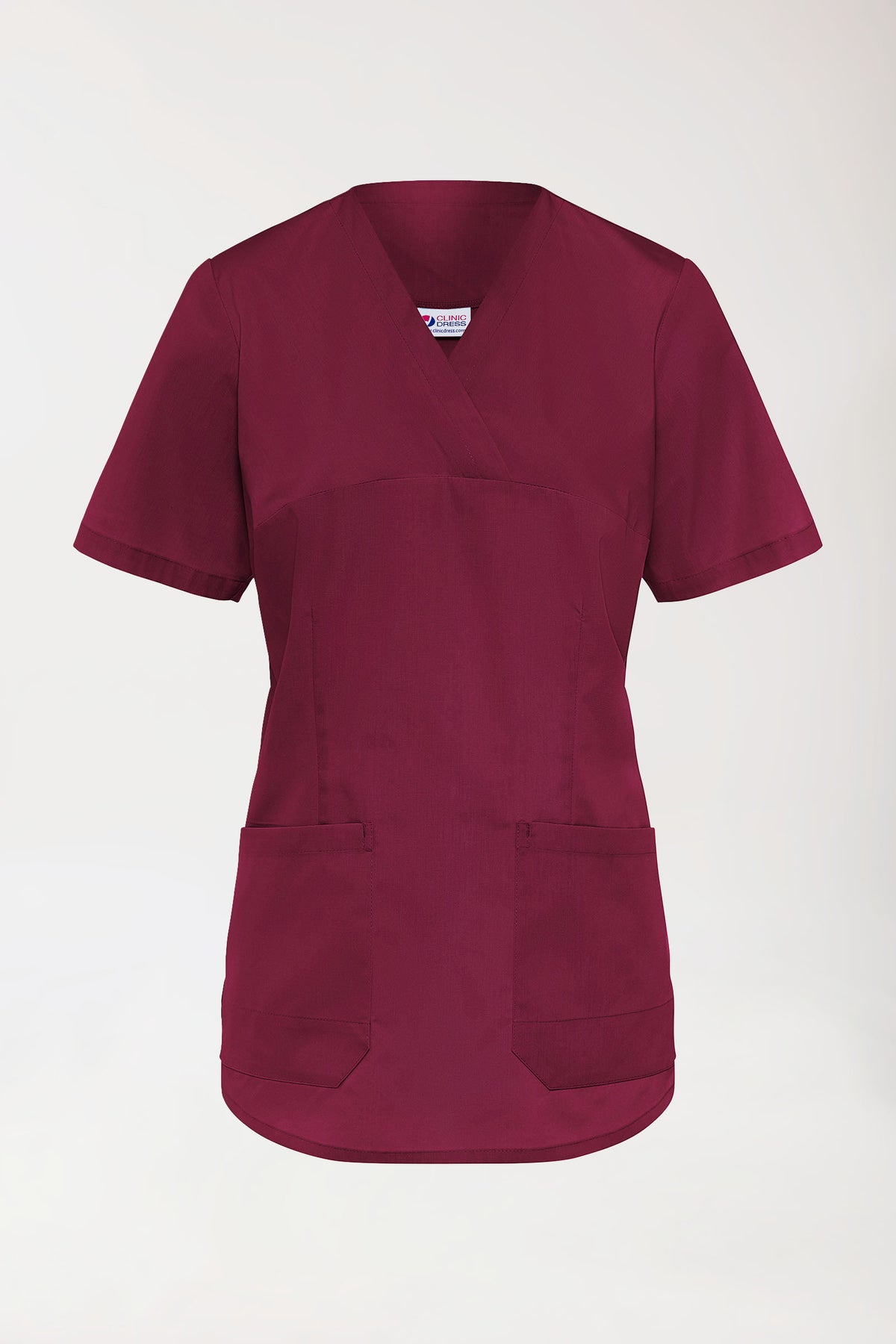 Tunique Stretch Femme - Col V bordeaux