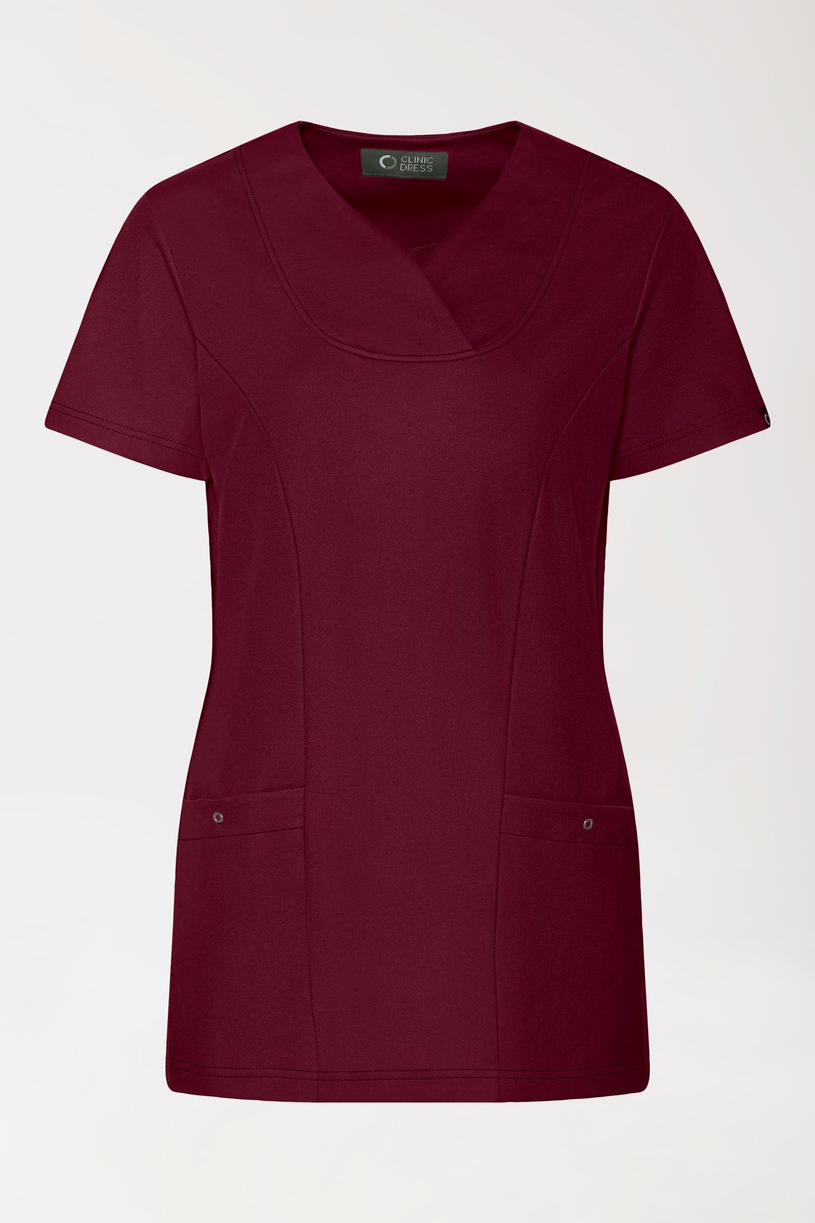 COMFY FLEX Tunique Stretch Femme - Décolleté Cœur bordeaux