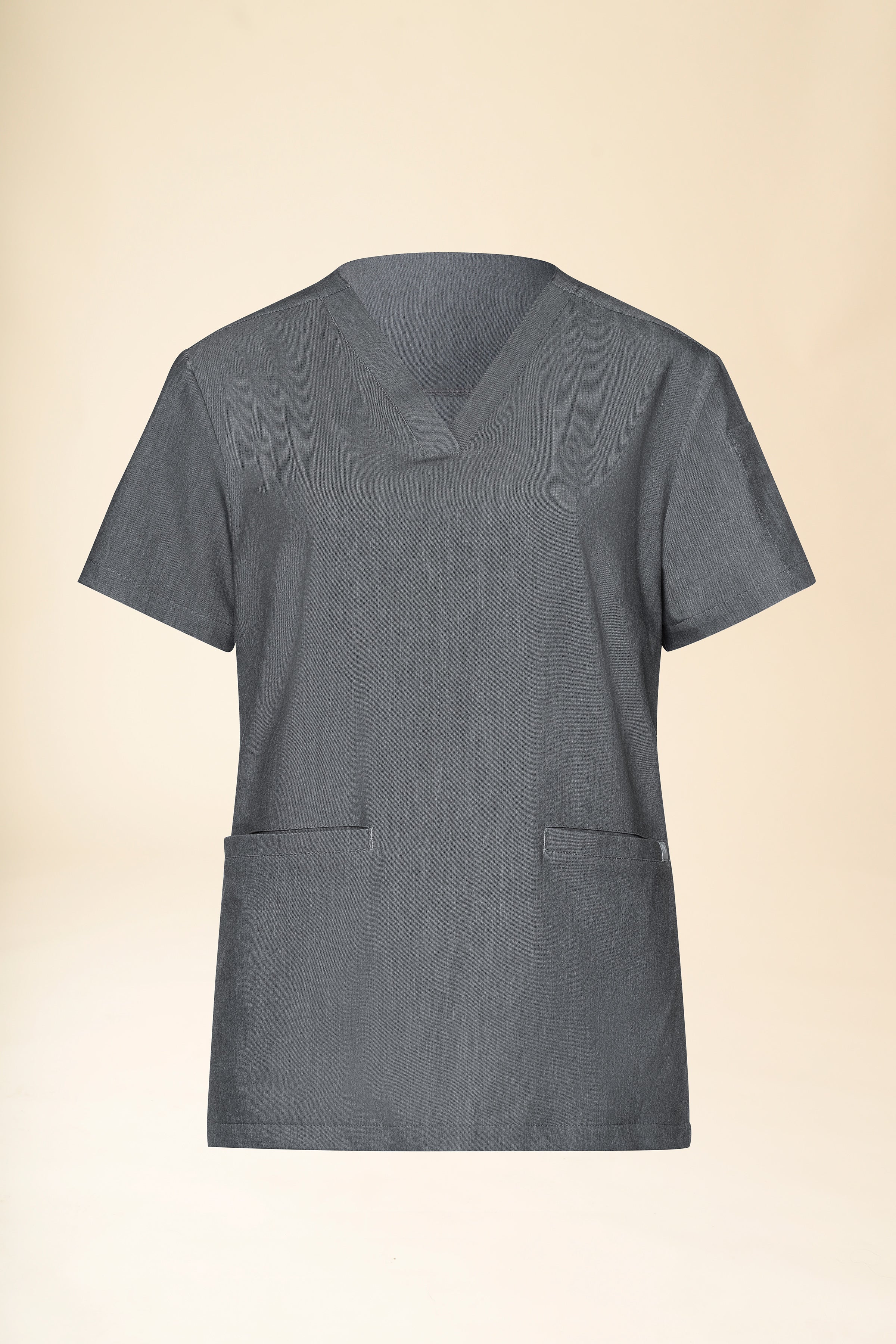 KAERE Tunique Femme - Décolleté V gris chiné