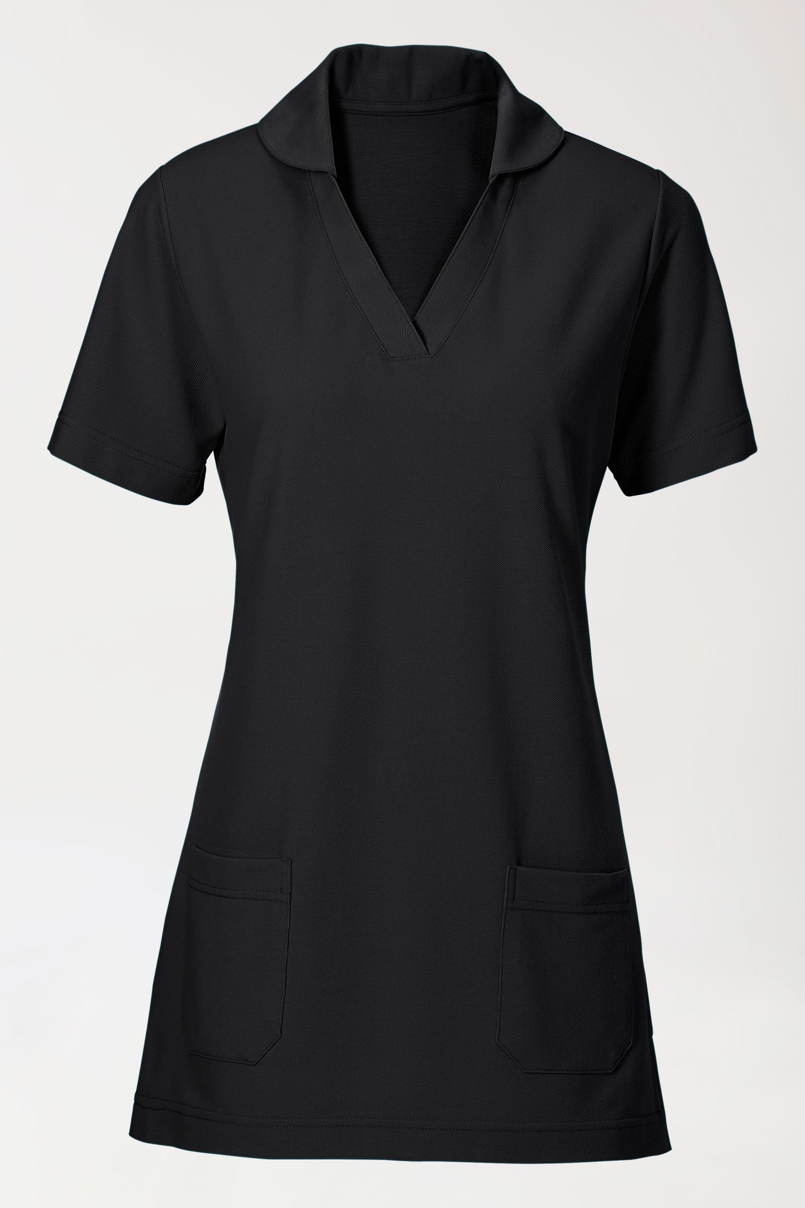 COMFY FLEX Tunique Stretch Femme - col châle noir
