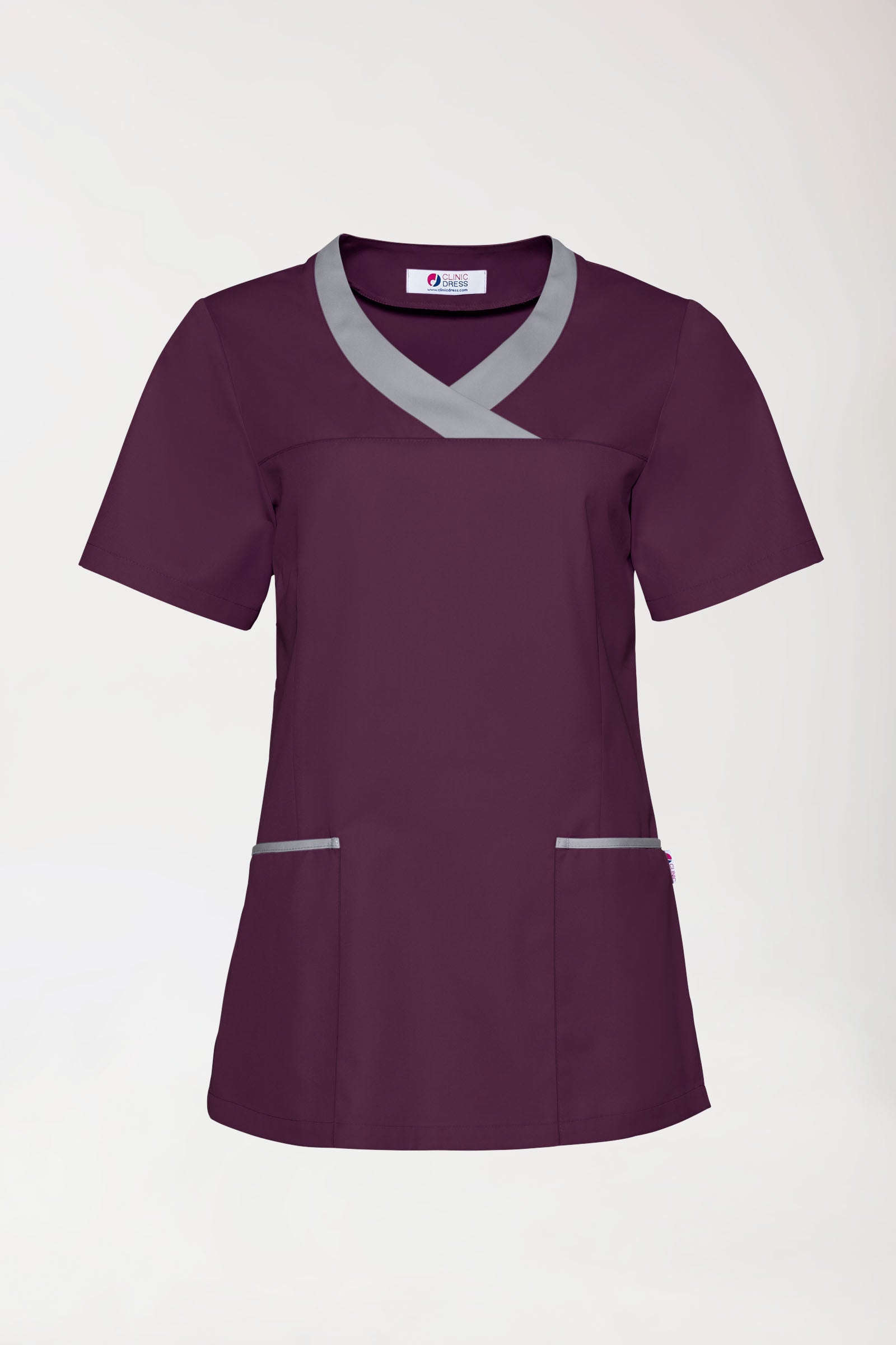 CORE Tunique Femme prune/gris, Vue de face