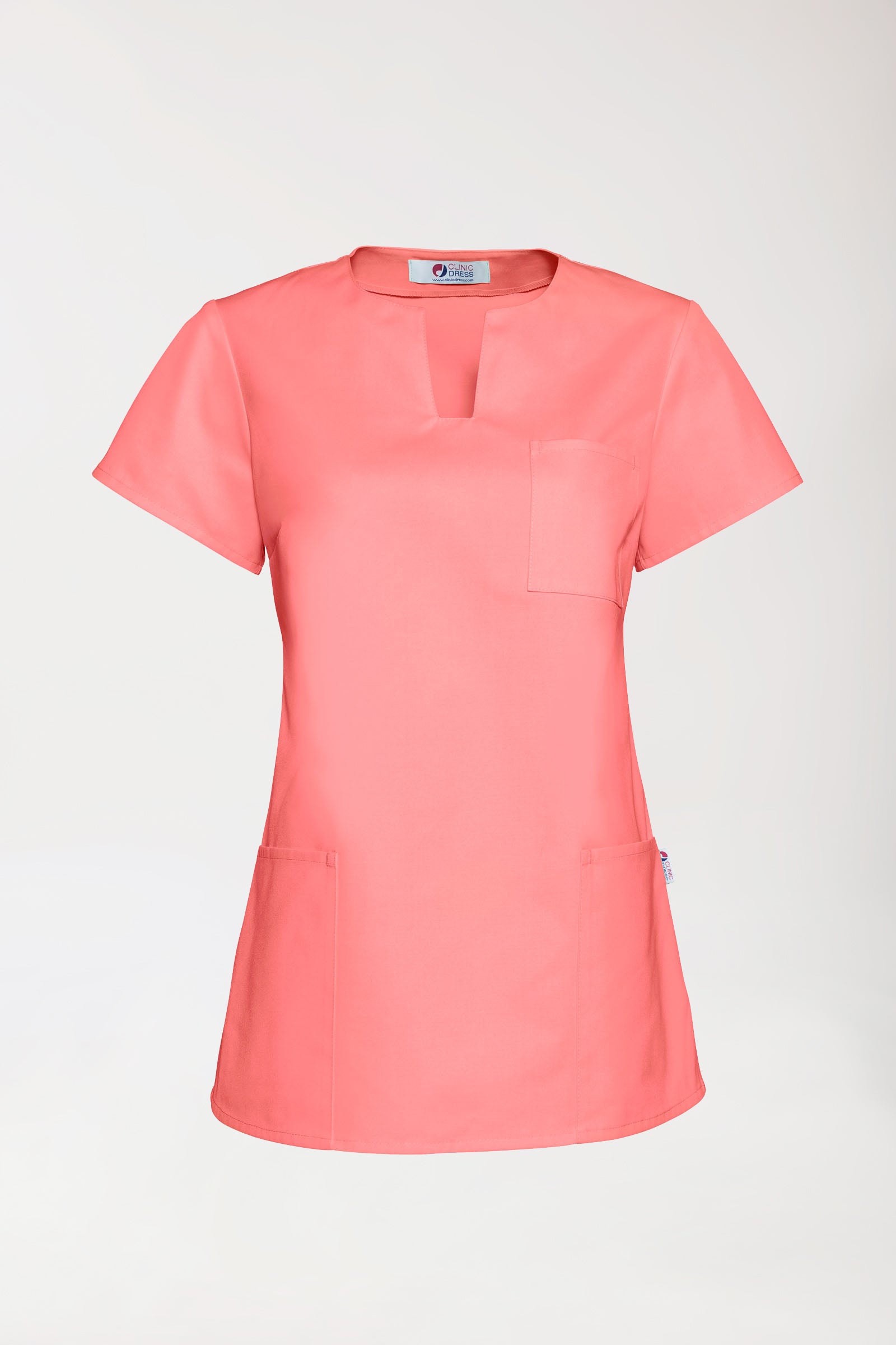 JUST STRONG Tunique Femme - Décolleté carré rose pêche