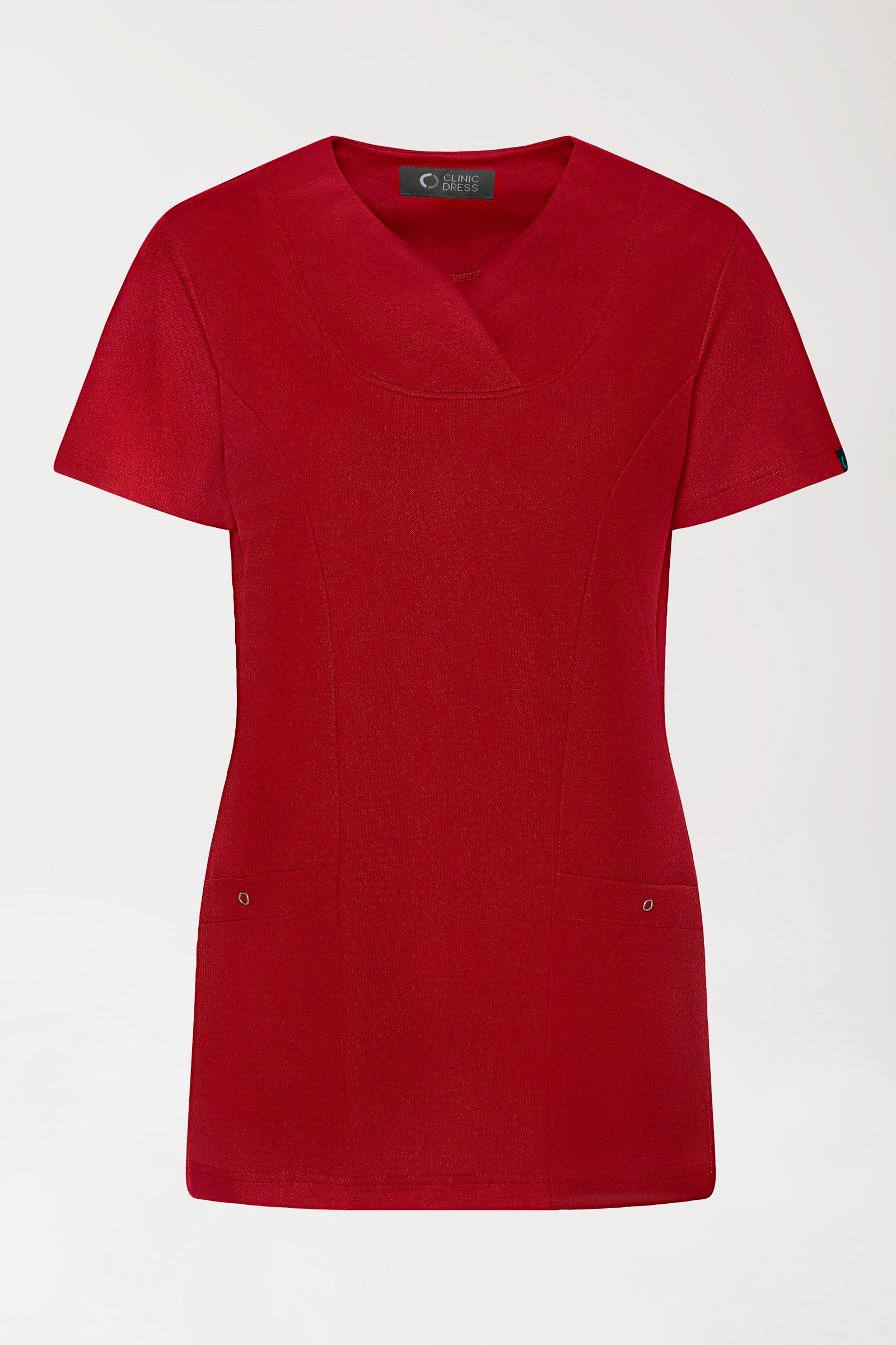 COMFY FLEX Tunique Stretch Femme - Décolleté Cœur rouge