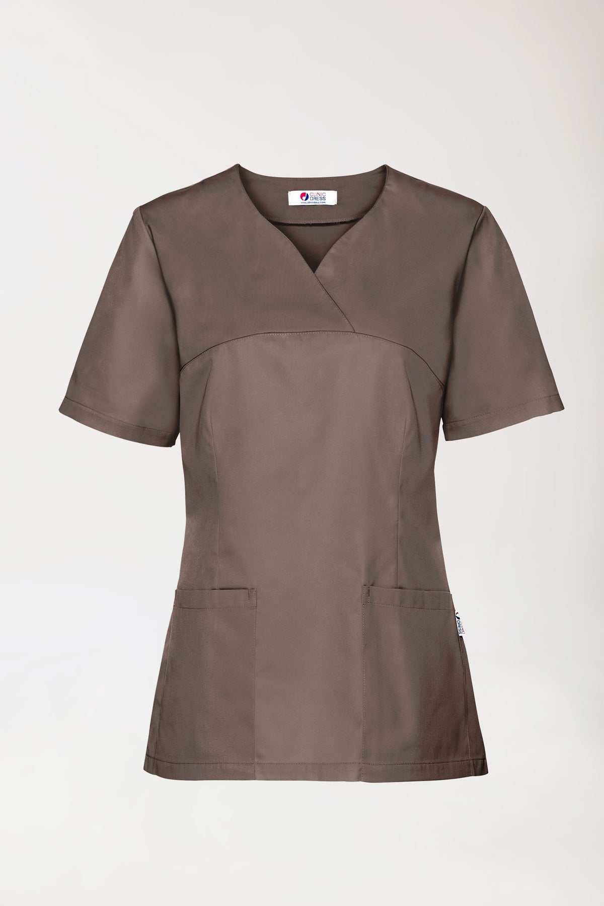 CORE Tunique Femme - Décolleté Cœur taupe foncé