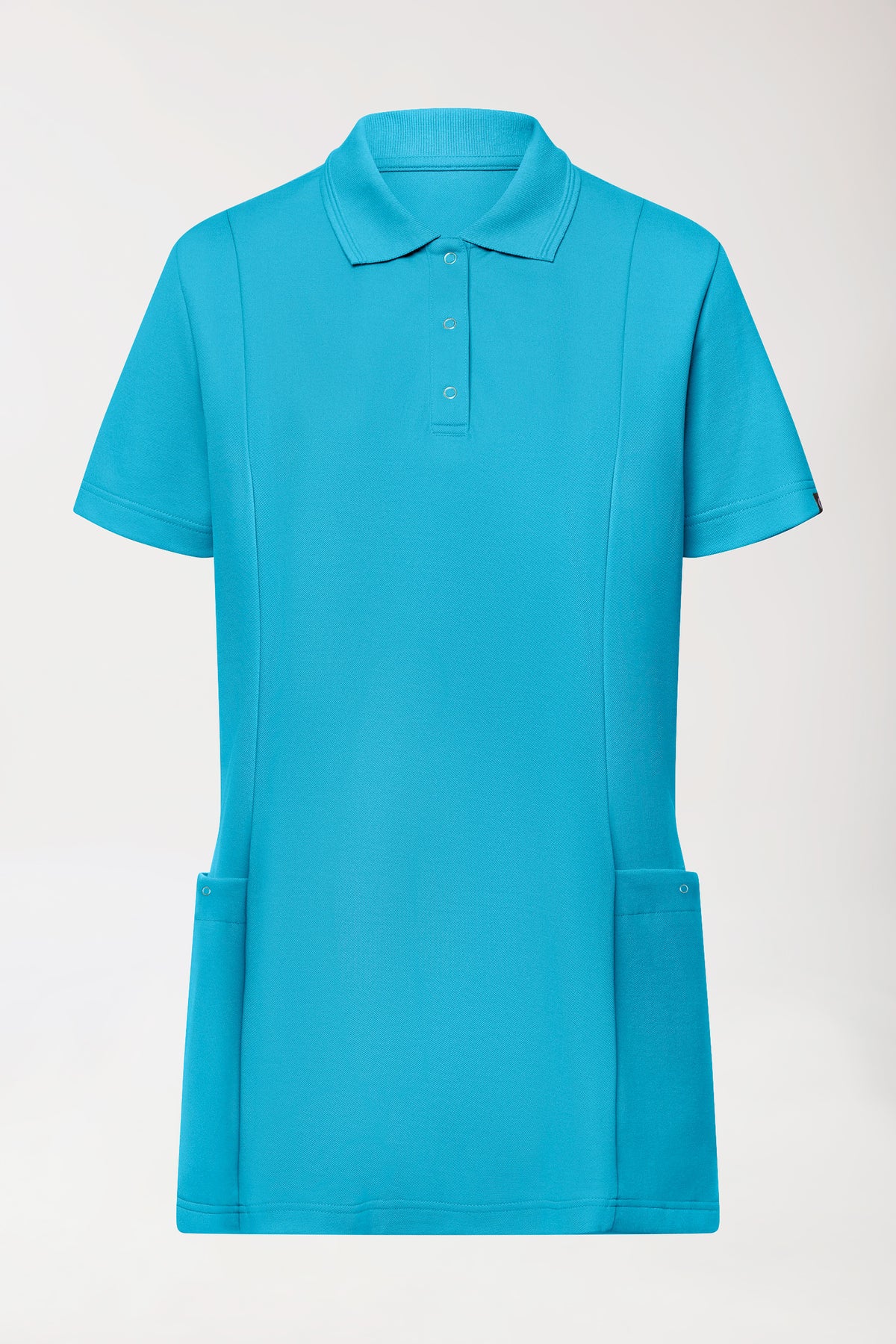 COMFY FLEX Tunique Stretch Femme - Col polo turquoise