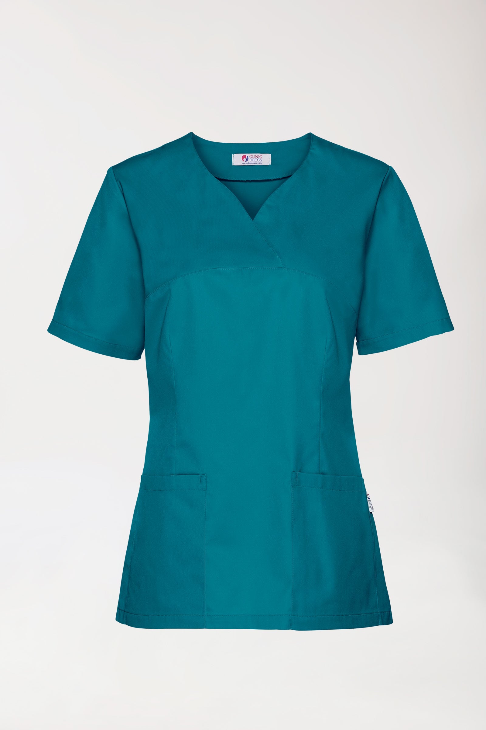 CORE Tunique Femme - Décolleté Cœur vert pétrole