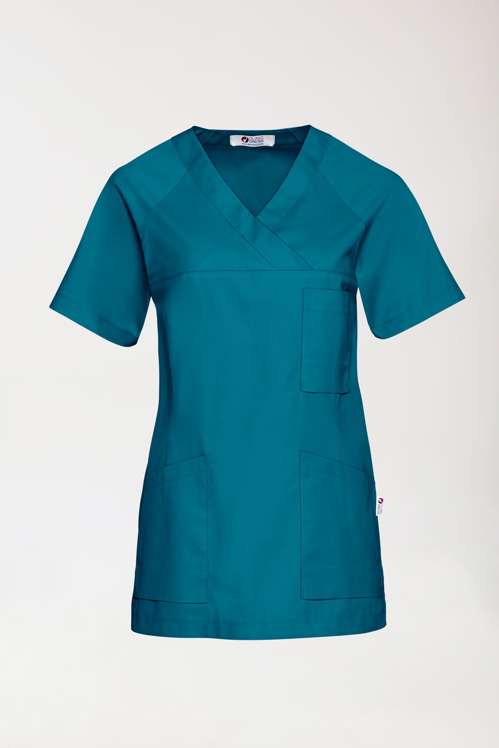 CORE Tunique Femme - Décolleté V vert pétrole