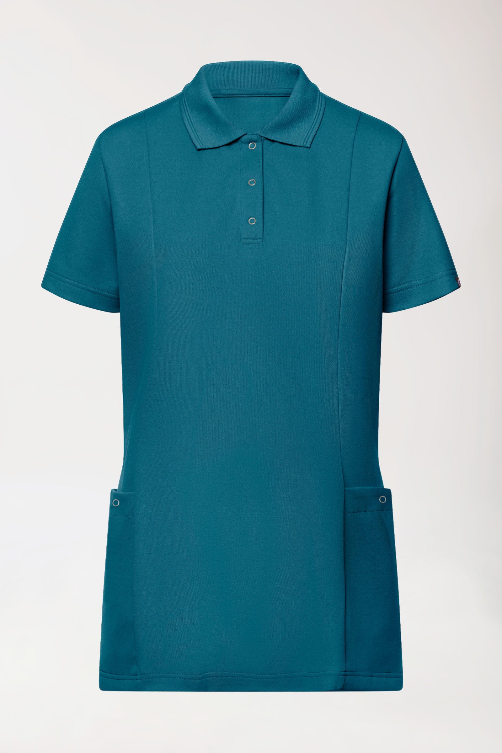 COMFY FLEX Tunique Stretch Femme - Col polo pétrole