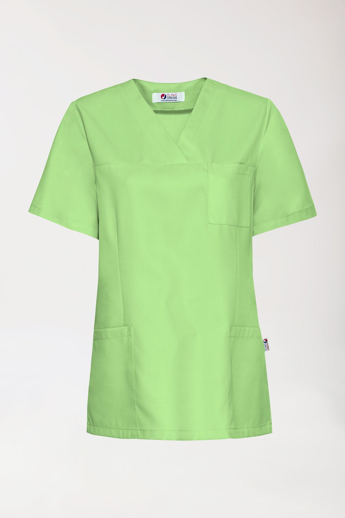 GREEN Tunique Femme - Décolleté V vert pomme