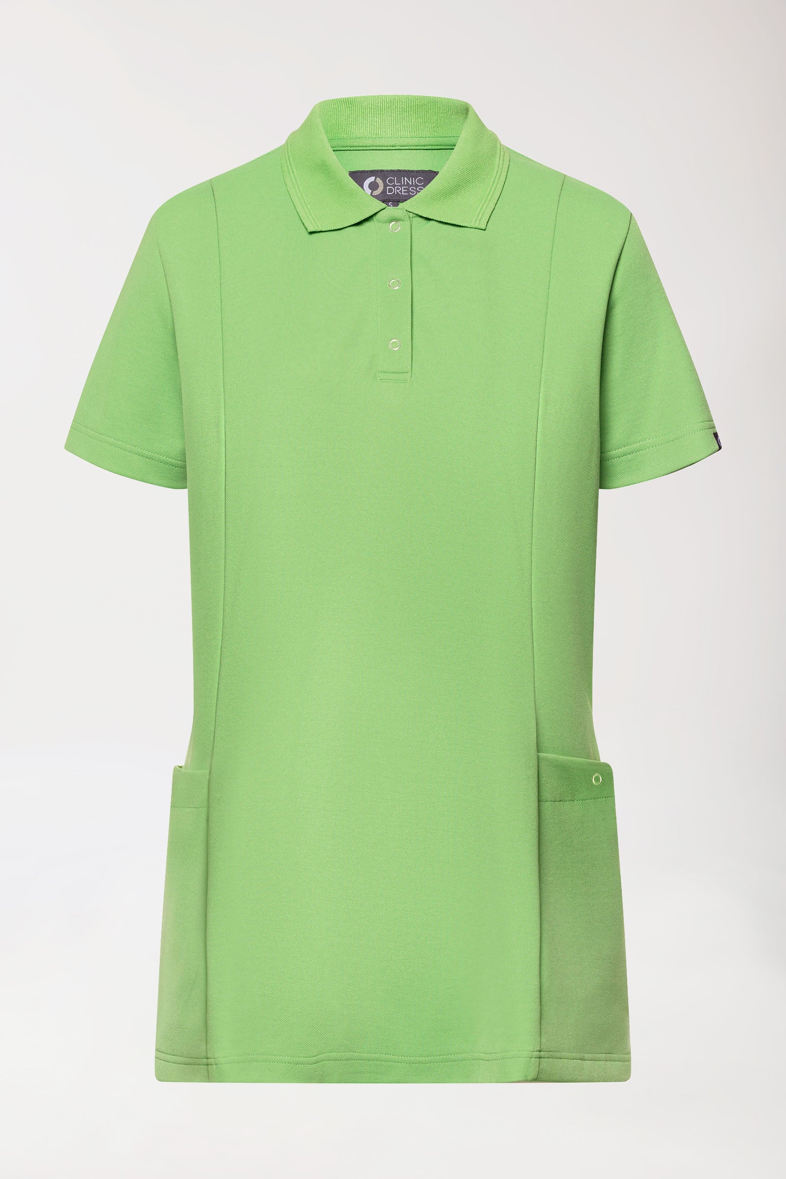 COMFY FLEX Tunique Stretch Femme - Col polo vert pomme
