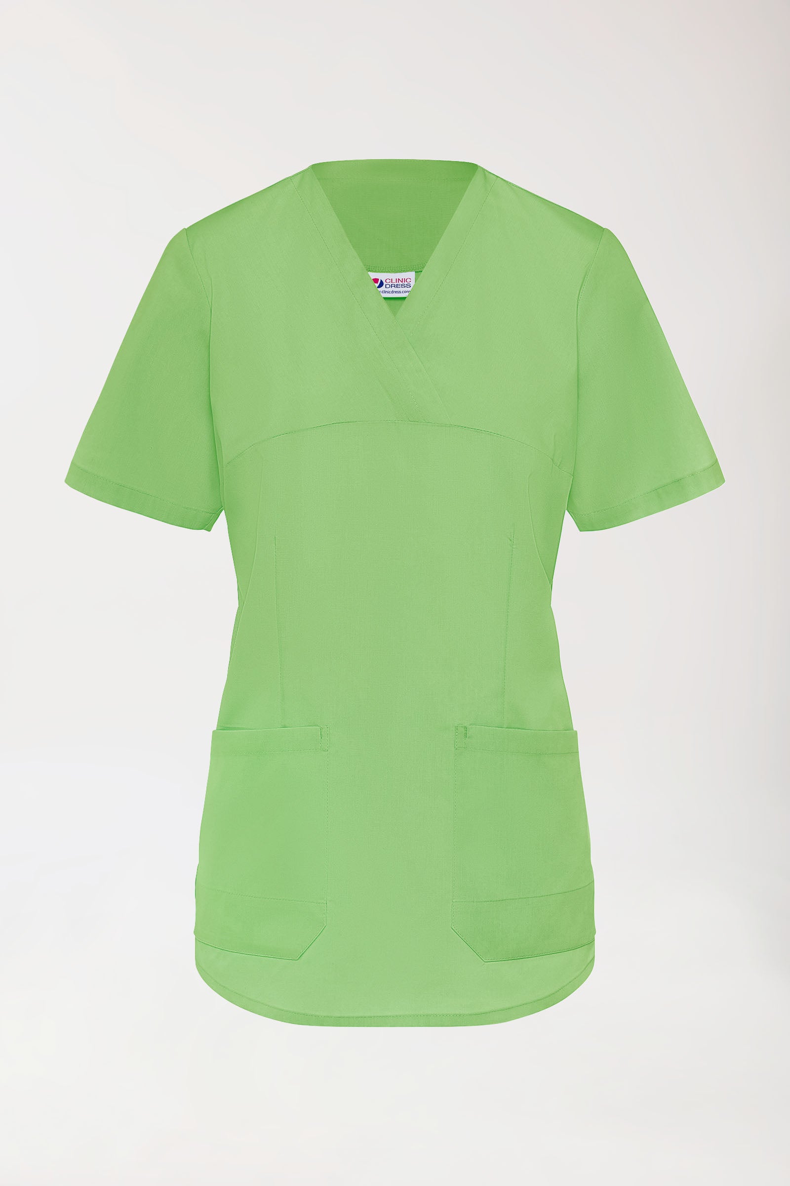 Tunique Stretch Femme - Col V vert pomme