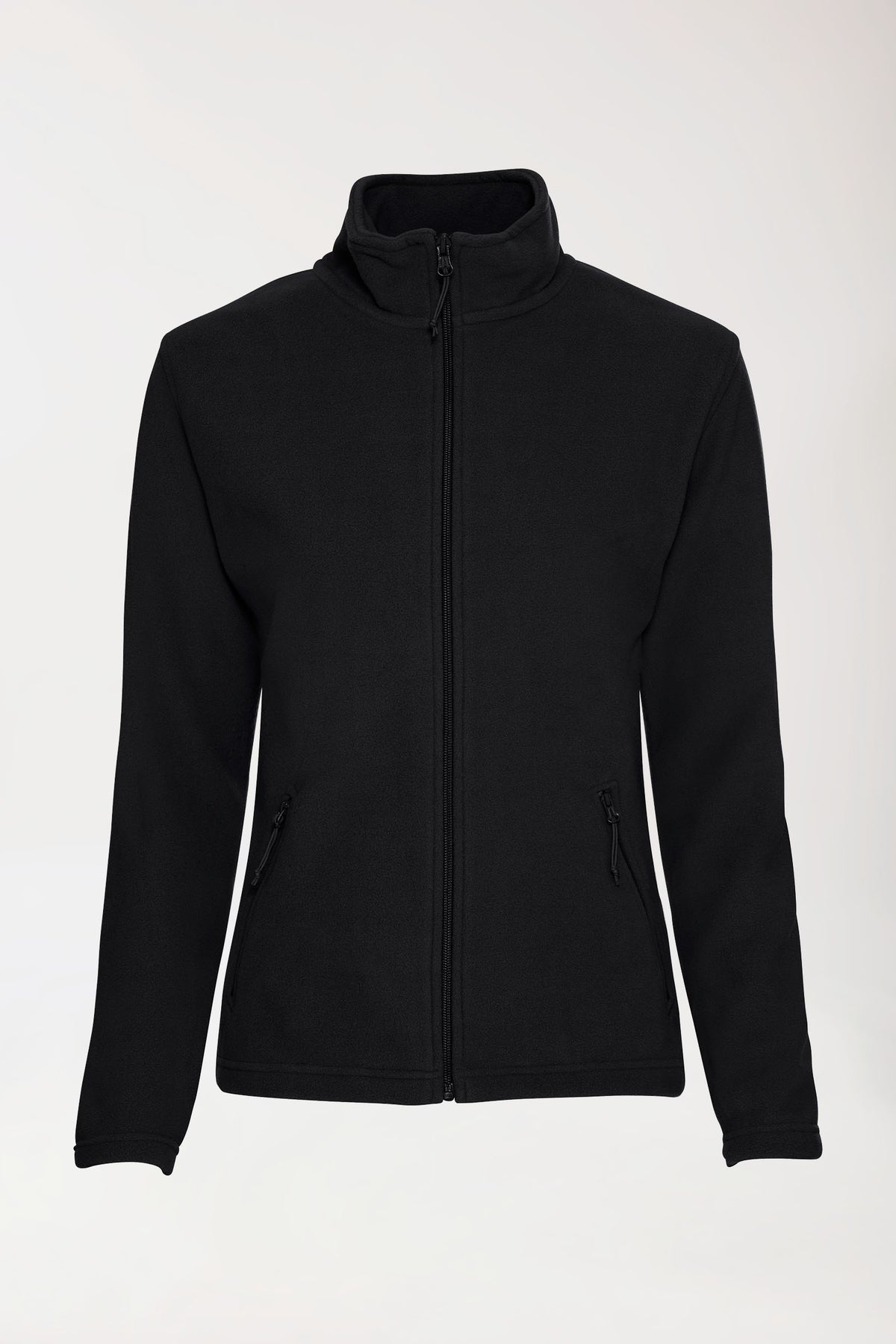 Veste polaire Femme - Col officier noir