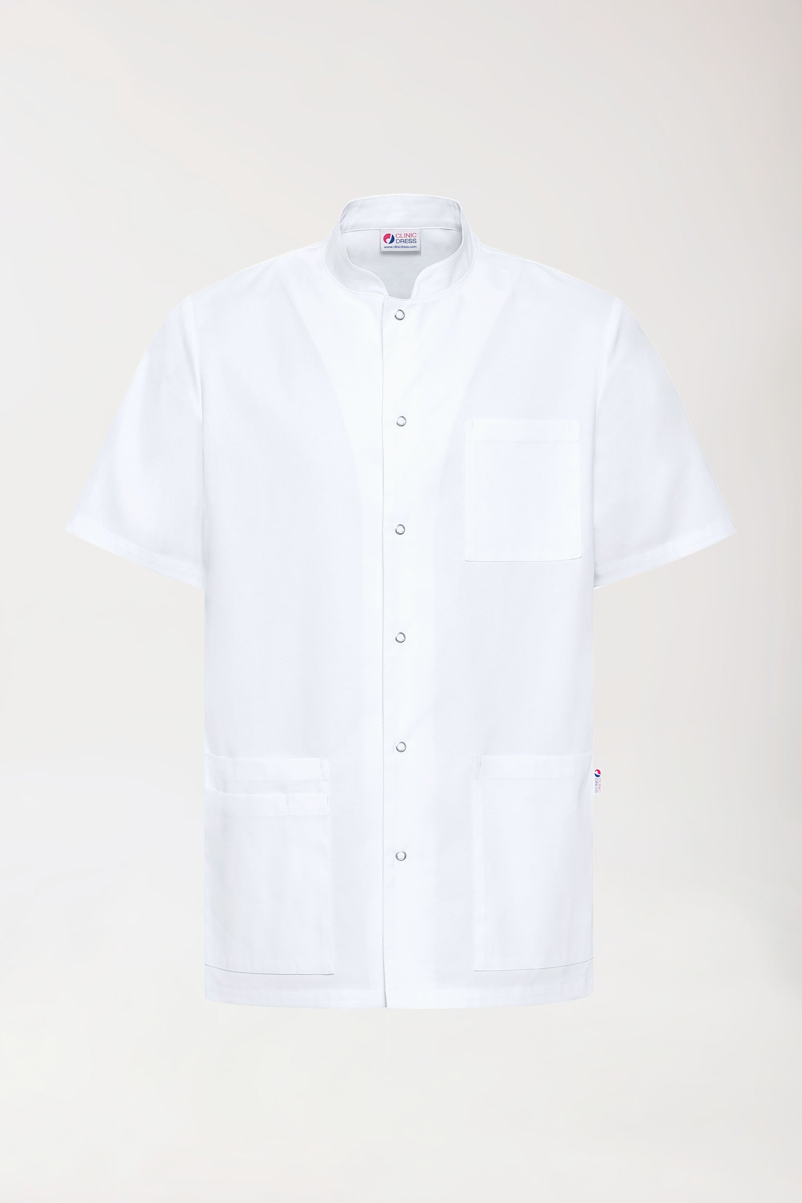 CLINIC STRETCH Blouse Homme - Entièrement boutonnée blanc