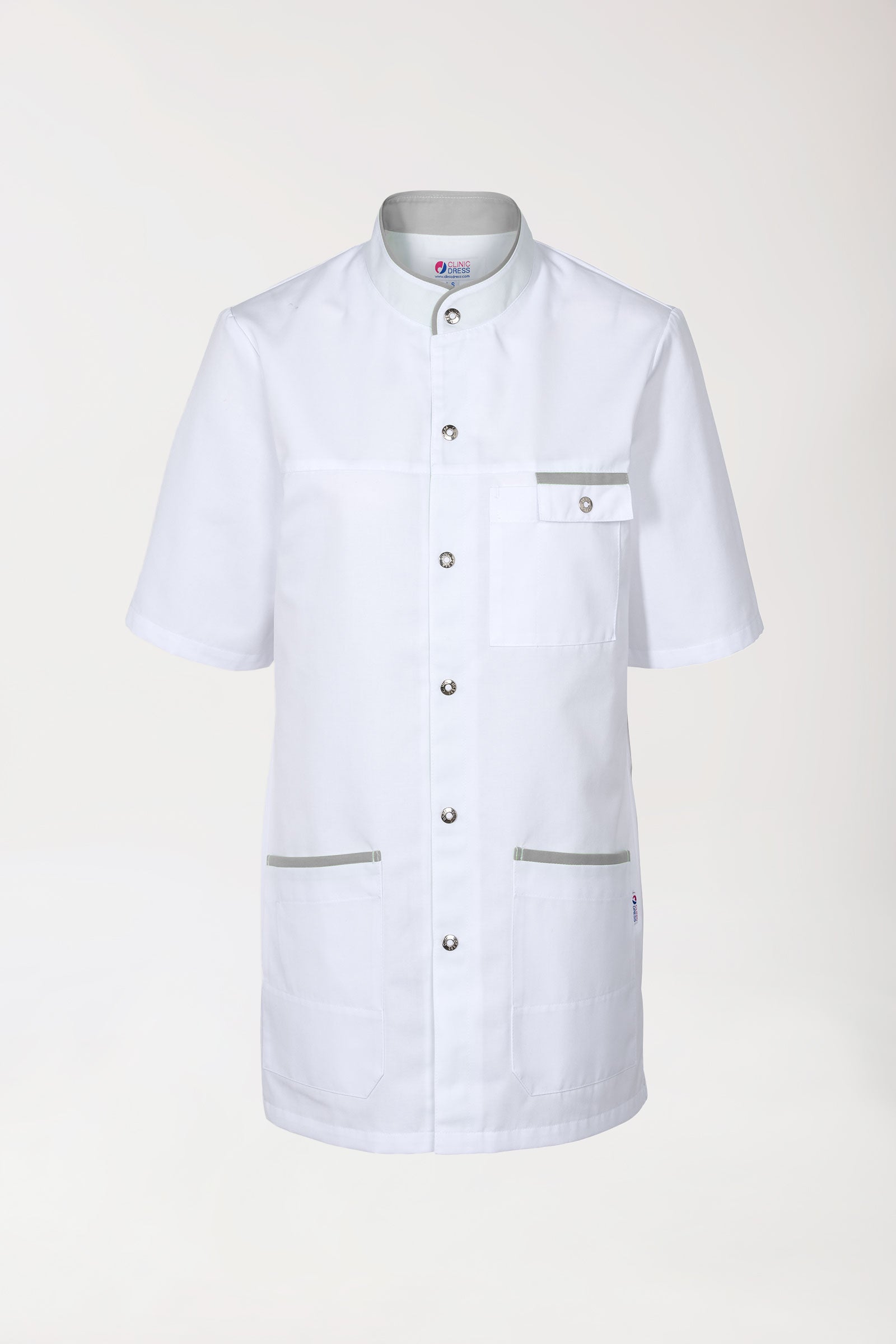 Tunique longue blanc/gris homme