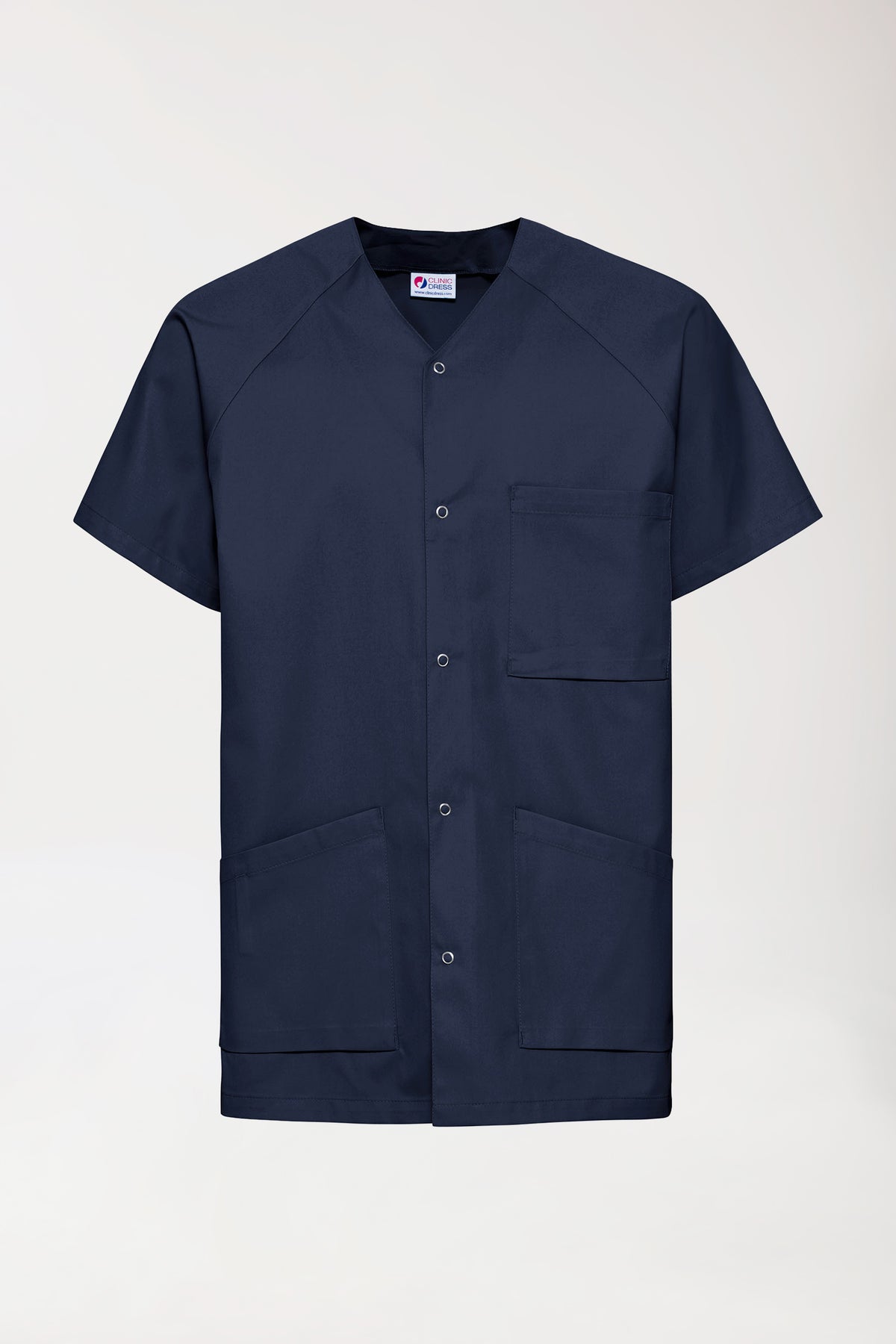 CORE Blouse Homme - Entièrement boutonnée bleu navy