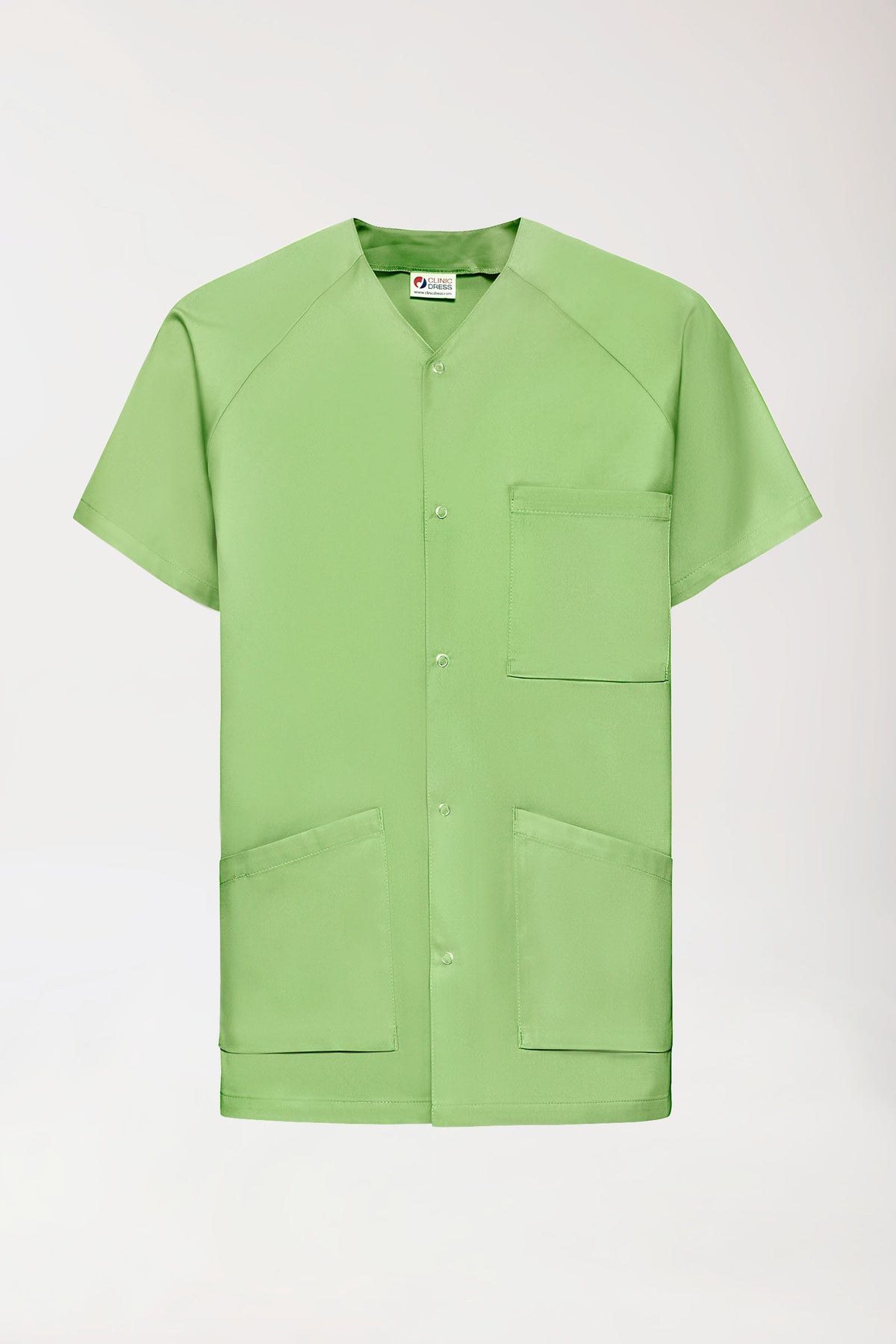 CORE Blouse Homme - Entièrement boutonnée vert pomme, Vue de face