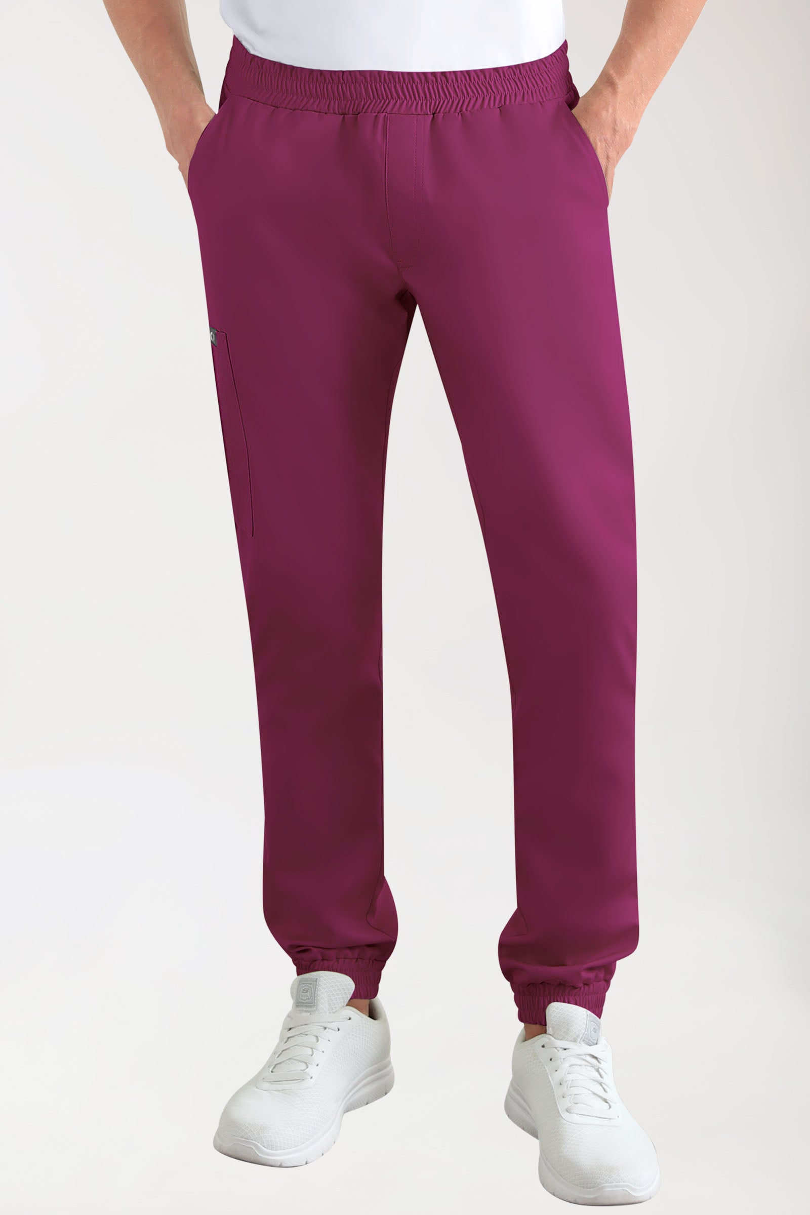 CORE Pantalon Cargo Homme – Style Jogpant berry
