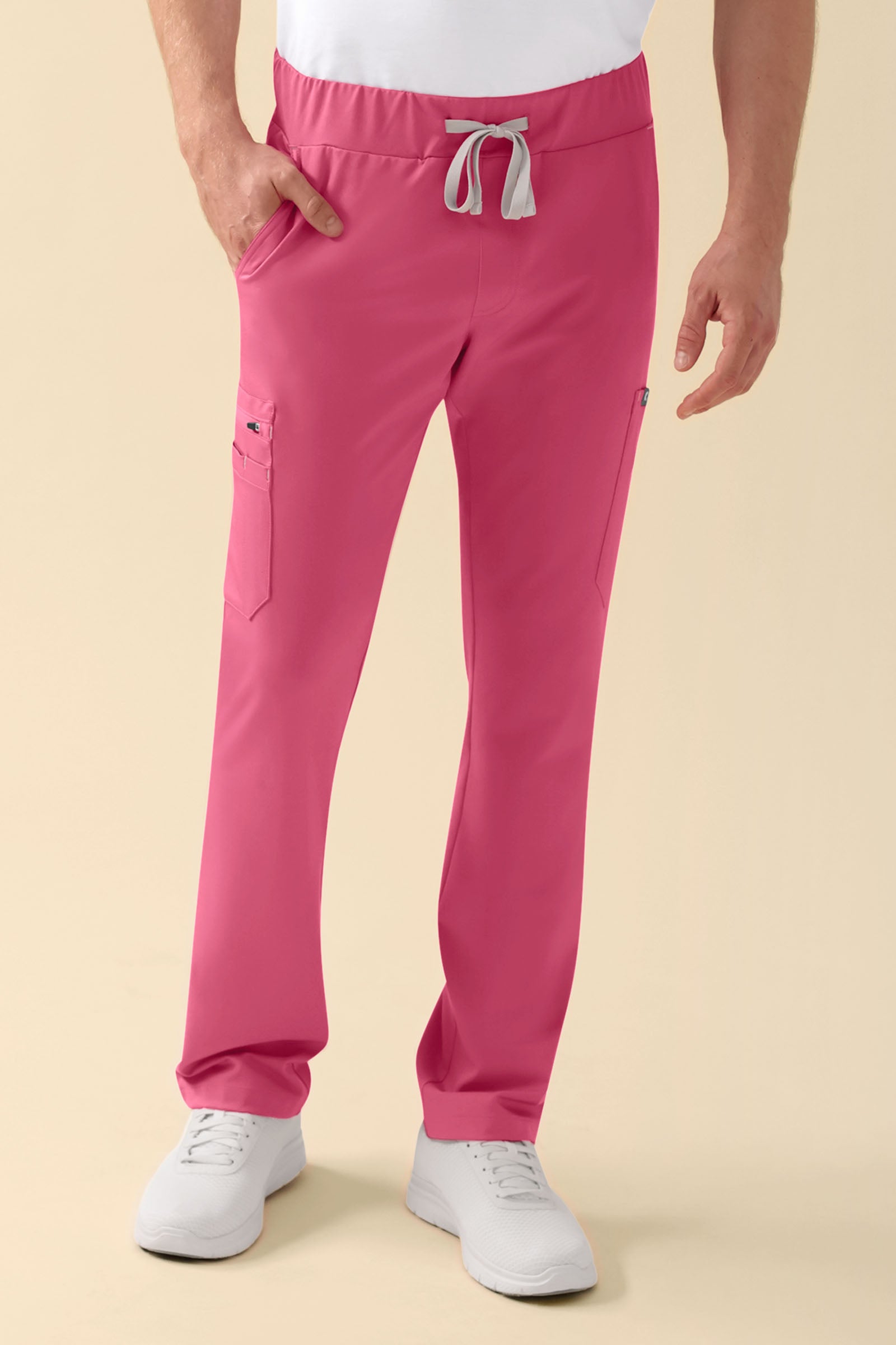 KAERE Pantalon Homme - avec poches cargo bois de rose