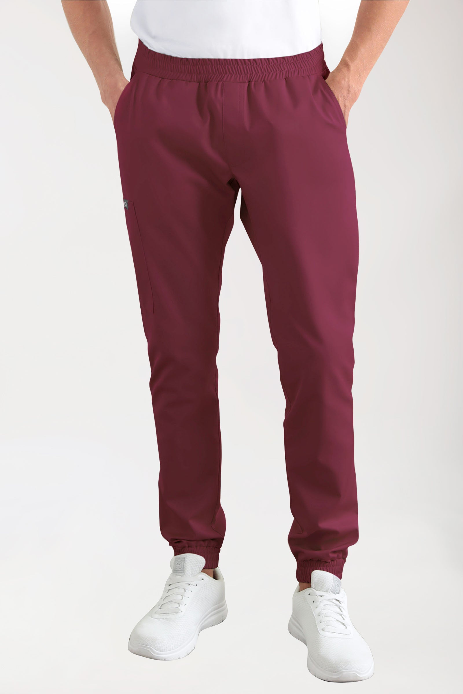 CORE Pantalon Cargo Homme – Style Jogpant bordeaux
