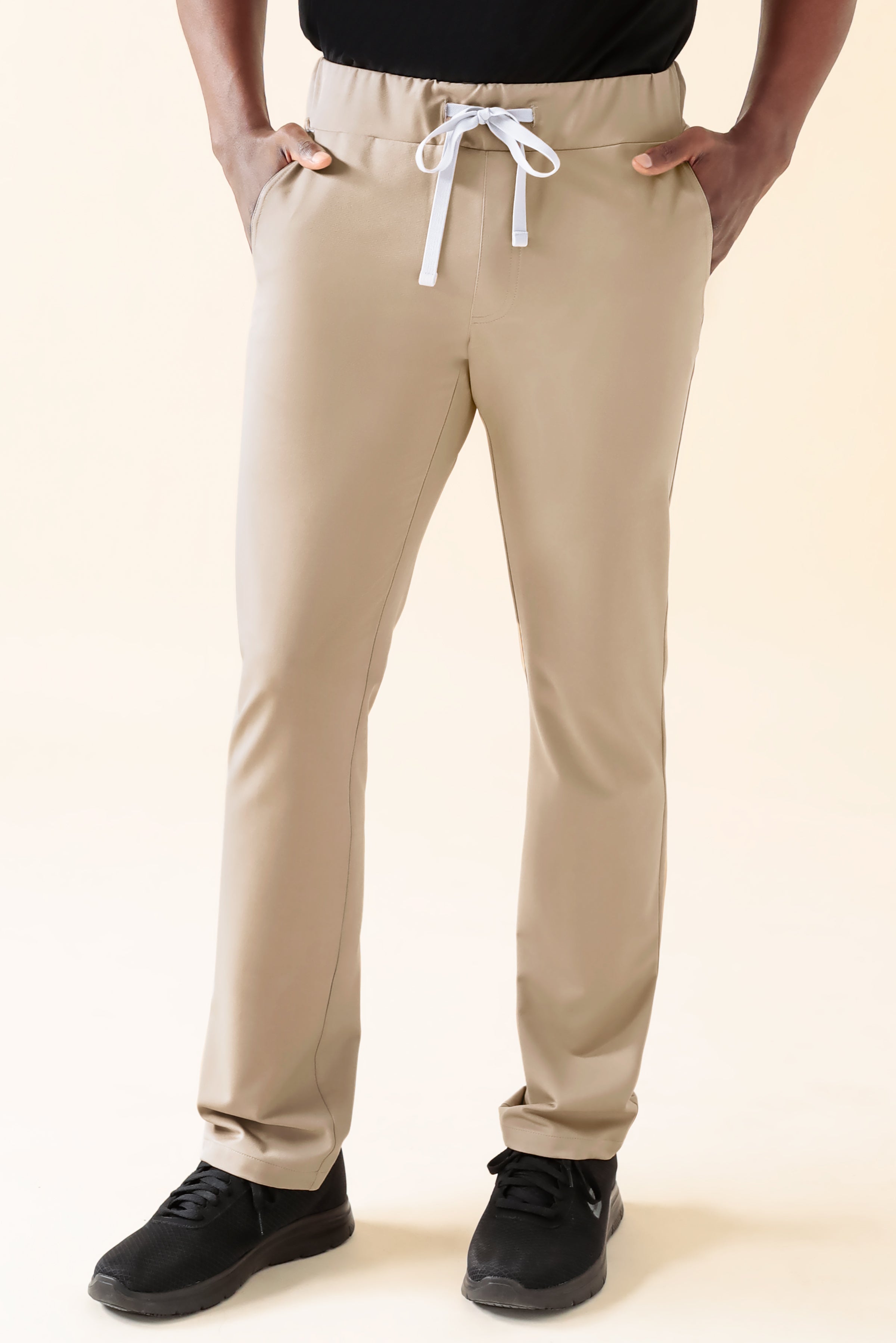 KAERE Pantalon Homme - sans poche cargo sable