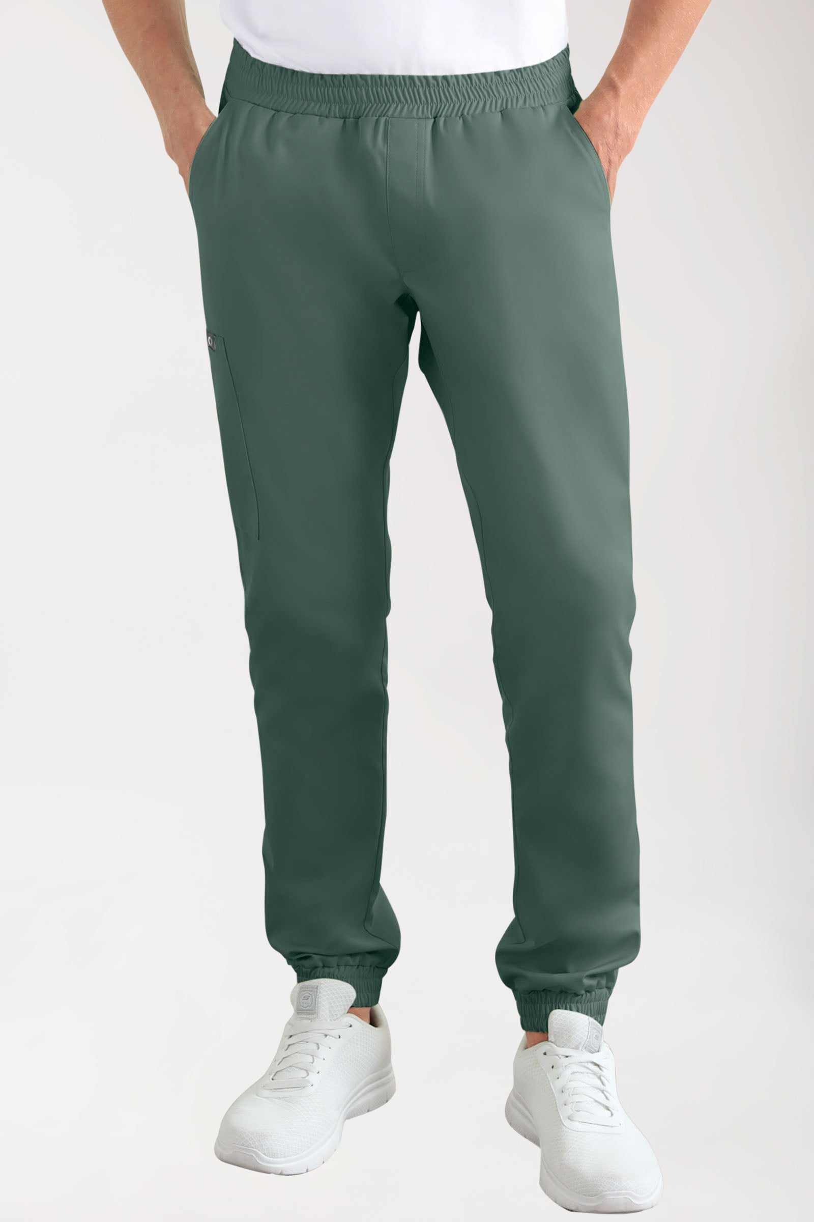 CORE Pantalon Cargo Homme – Style Jogpant vert foncé