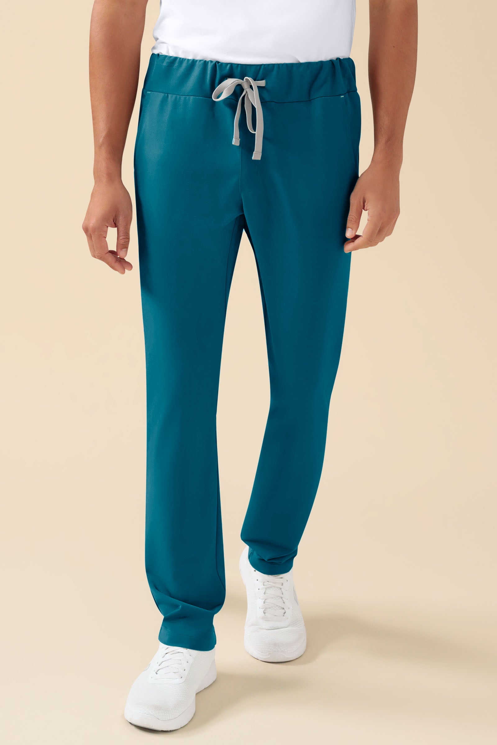 KAERE Pantalon Homme - sans poche cargo pétrole