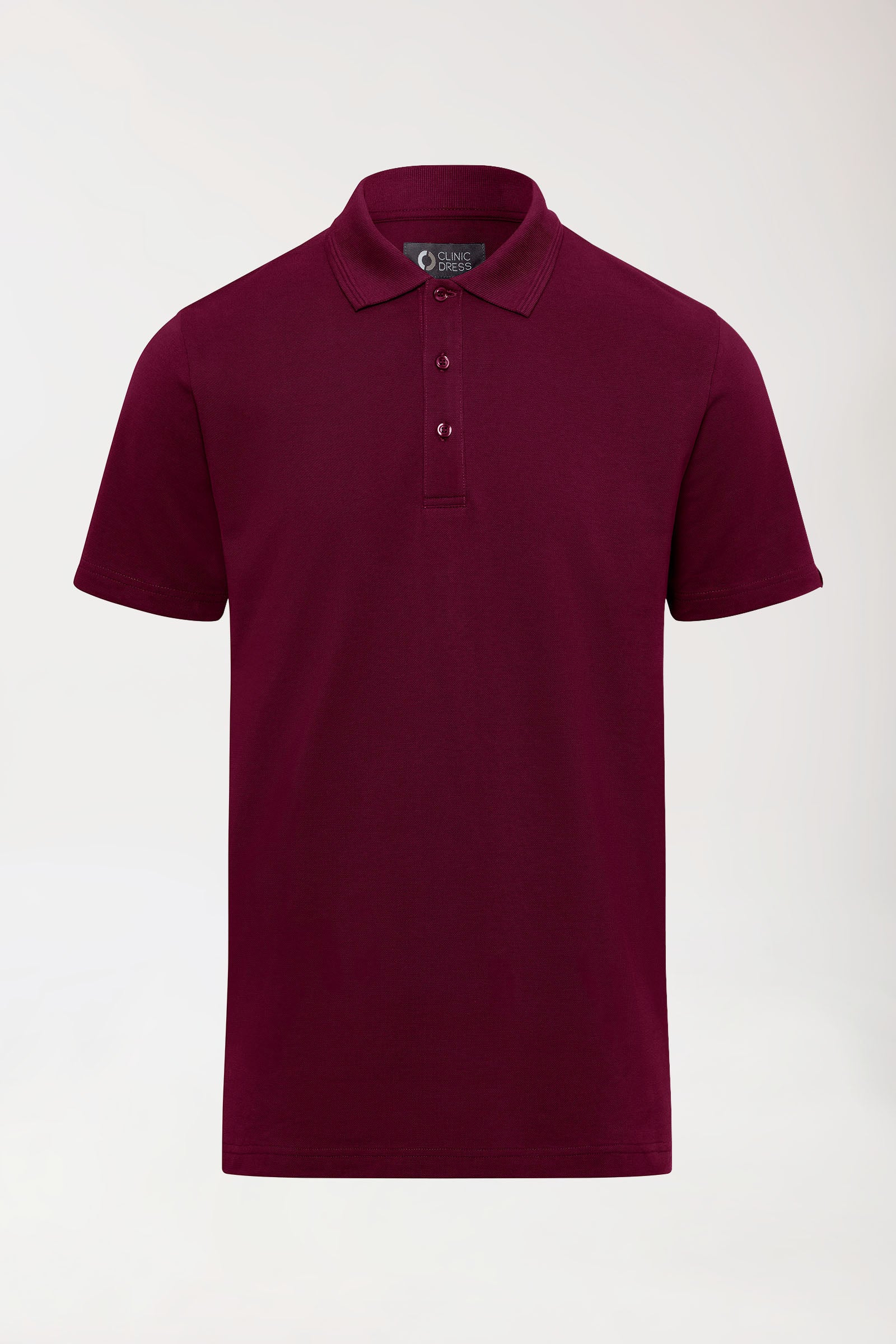 COMFY FLEX Shirt Stretch Homme - Col polo bordeaux