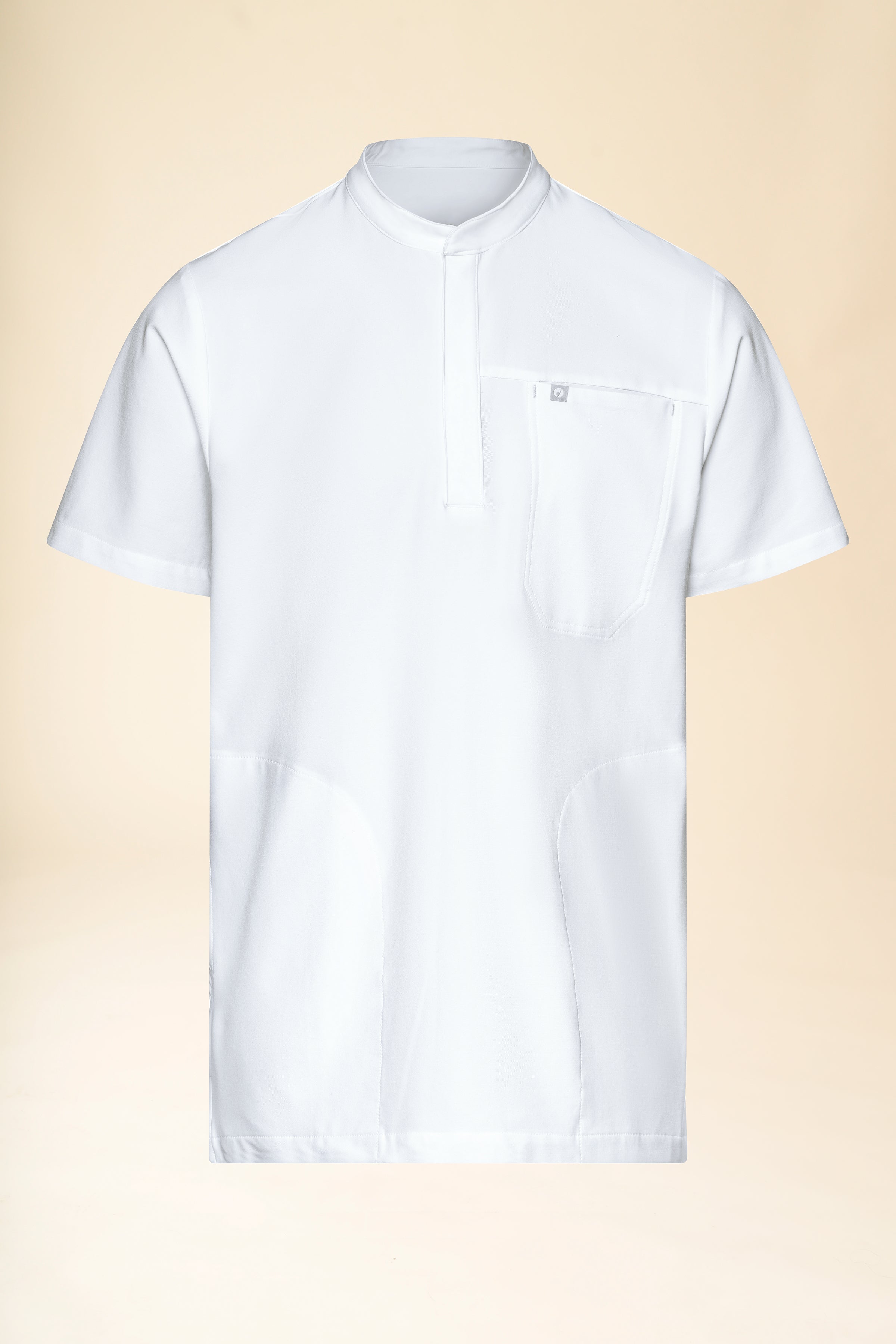 KAERE Tunique Homme - Col officier blanc