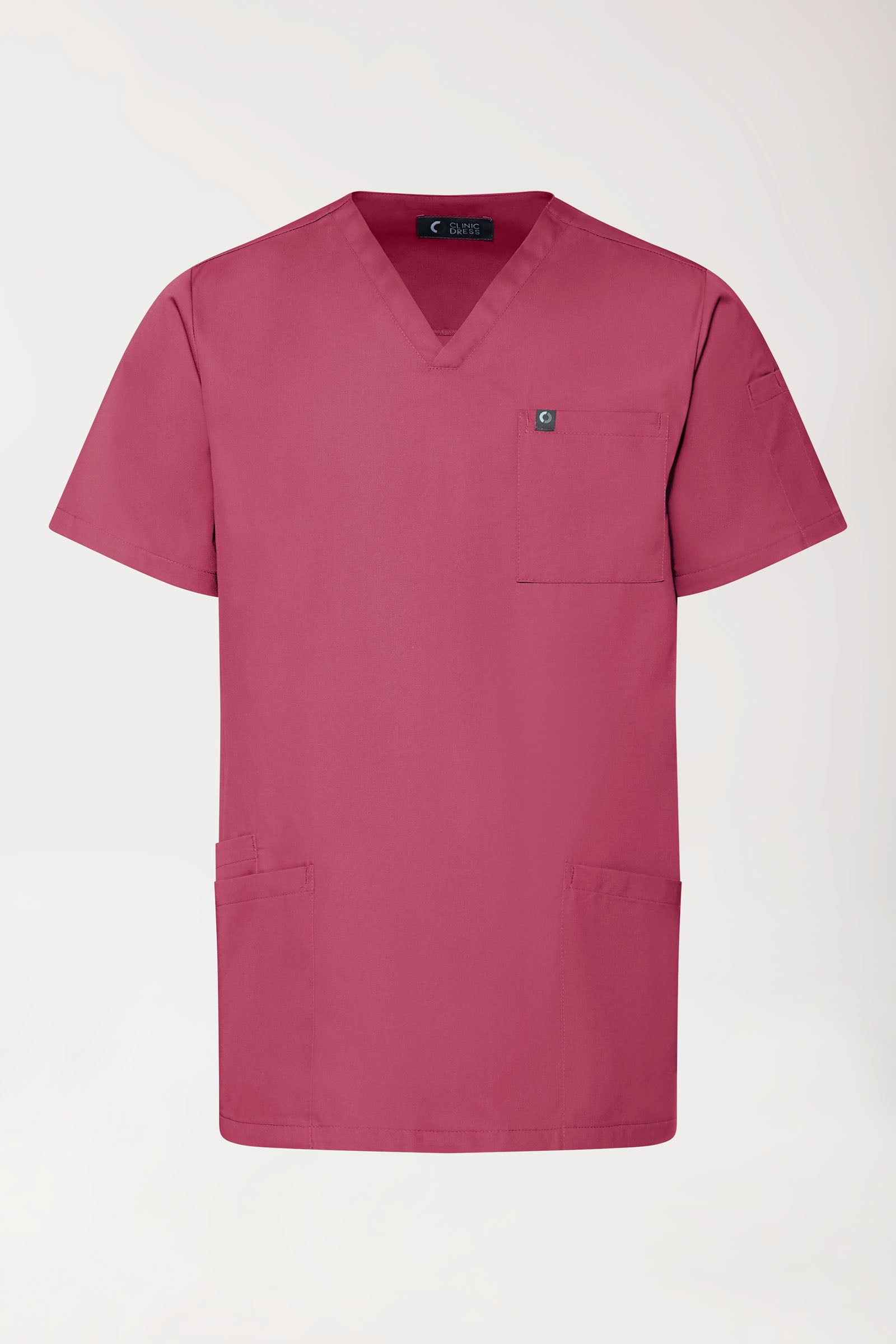 GREEN Tunique Stretch Homme - Décolleté V bois de rose