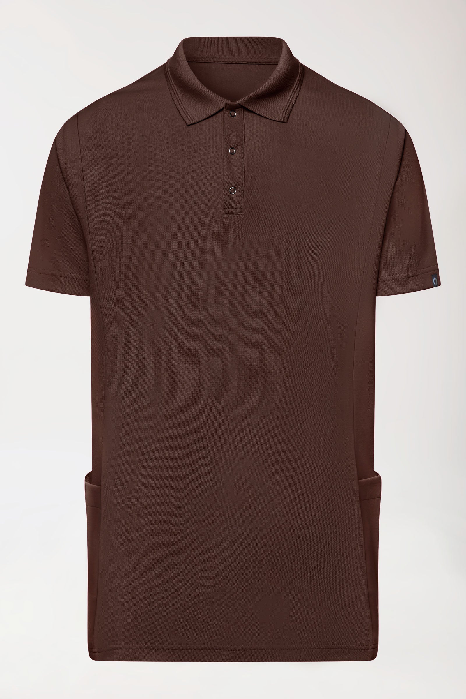 COMFY FLEX Tunique Stretch Homme - Col polo coffee