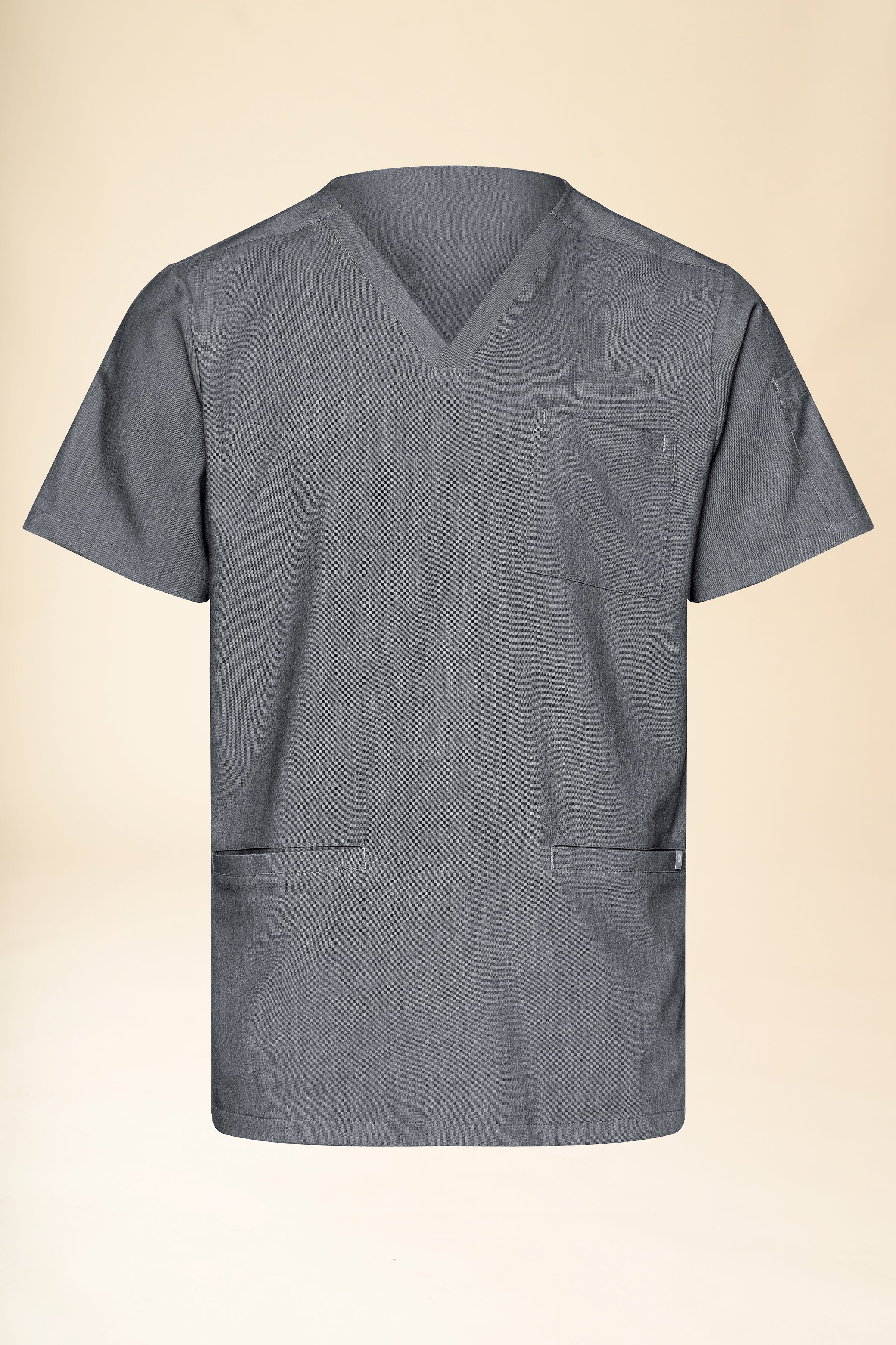 KAERE Tunique Homme - Col V gris chiné