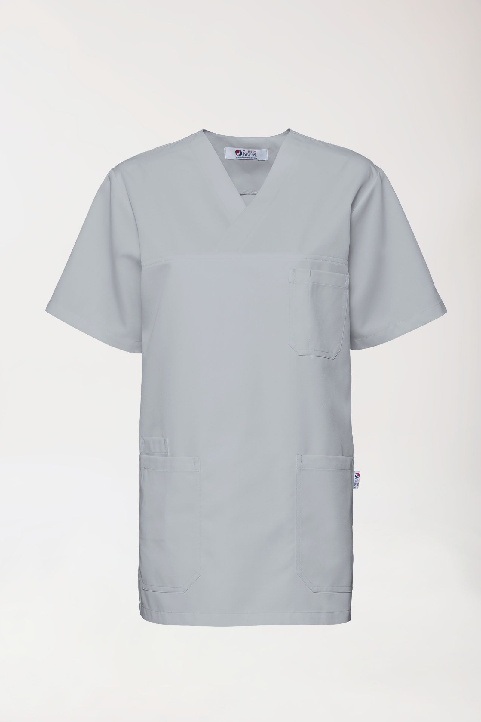GREEN Tunique Homme - Col V gris moyen